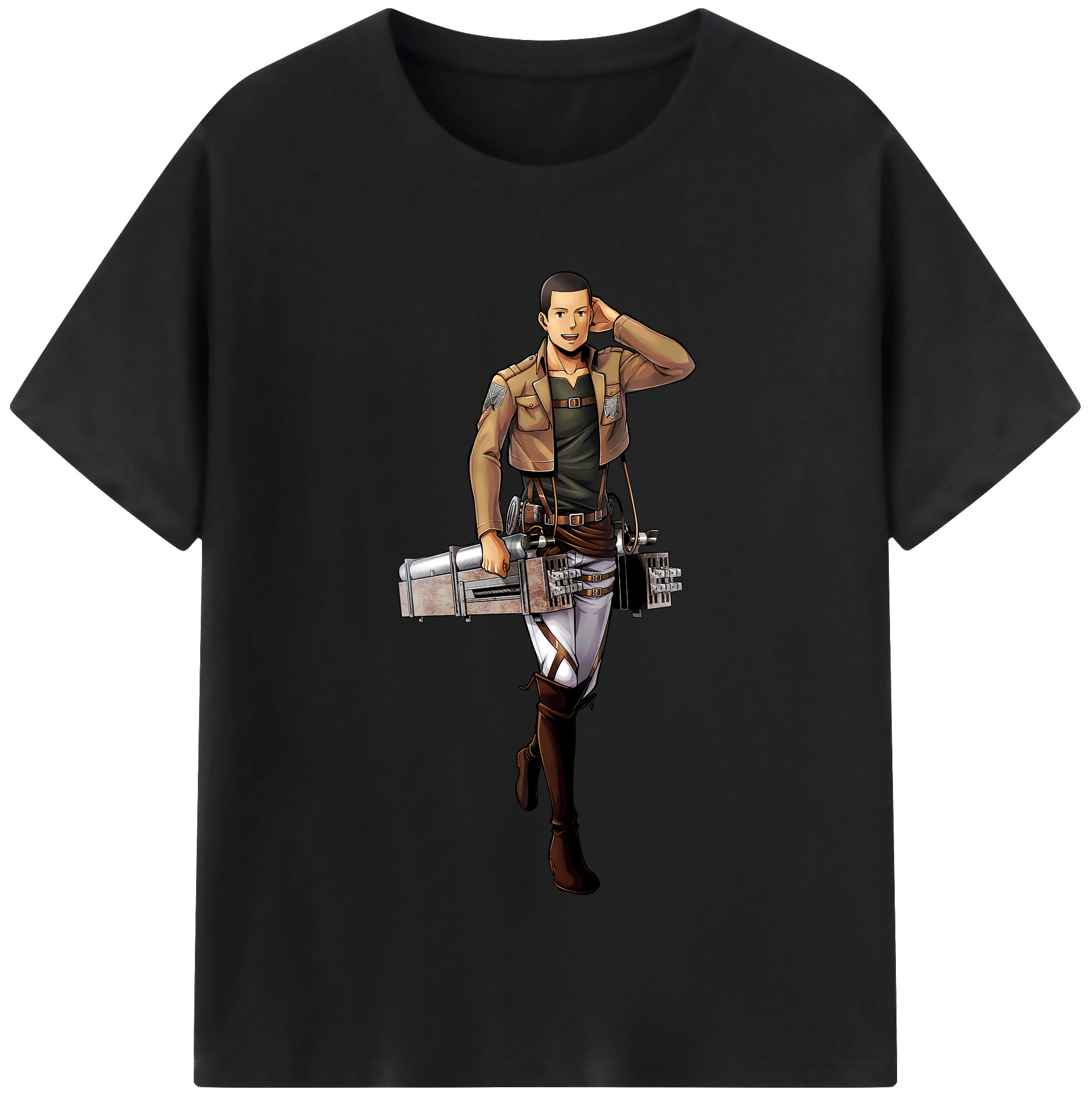 （画像用） 進撃の巨人 Attack on Titan 綿100％半袖Tシャツ（フロントプリント）