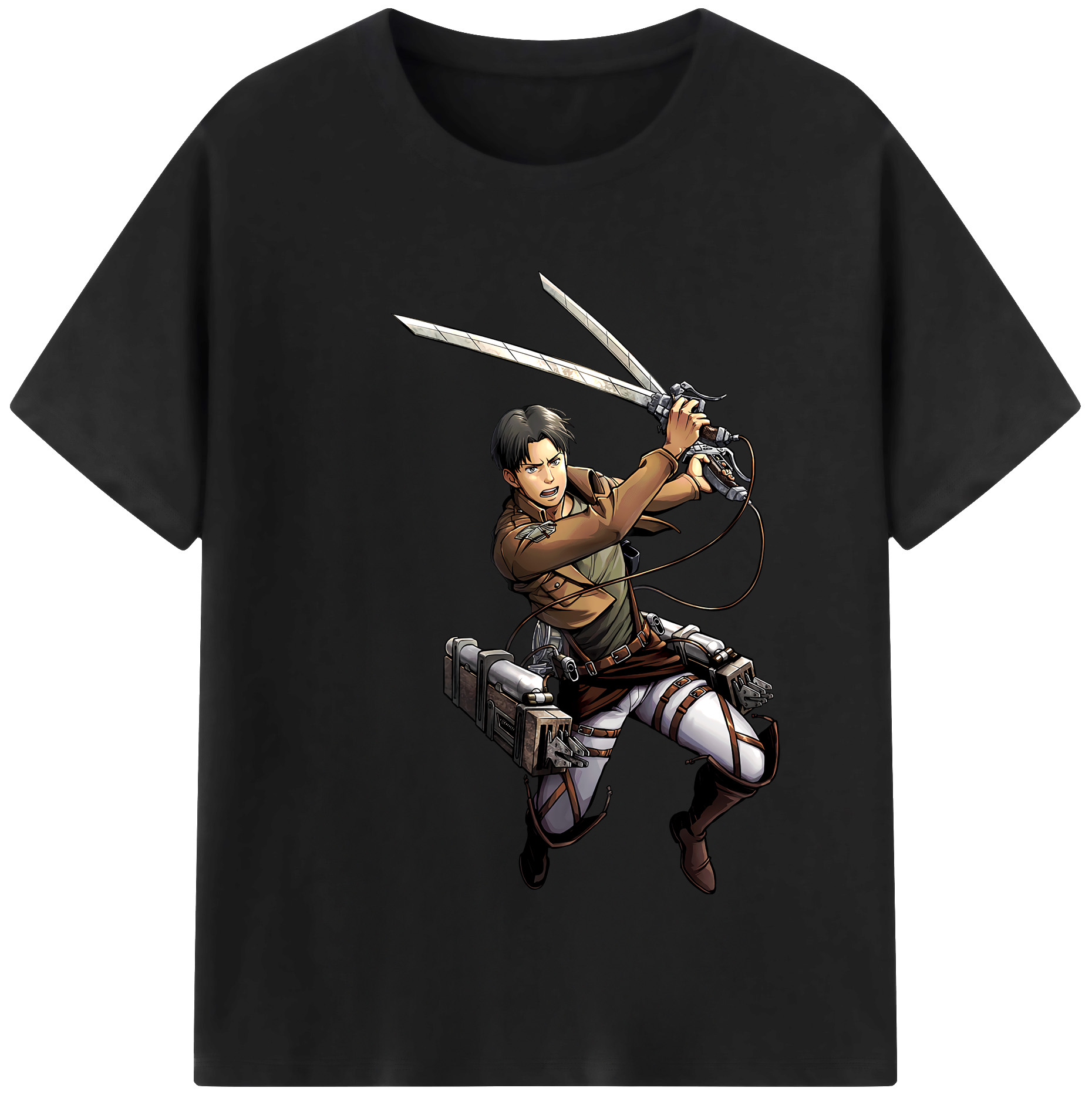 （画像用） 進撃の巨人 Attack on Titan 綿100％半袖Tシャツ（フロントプリント）