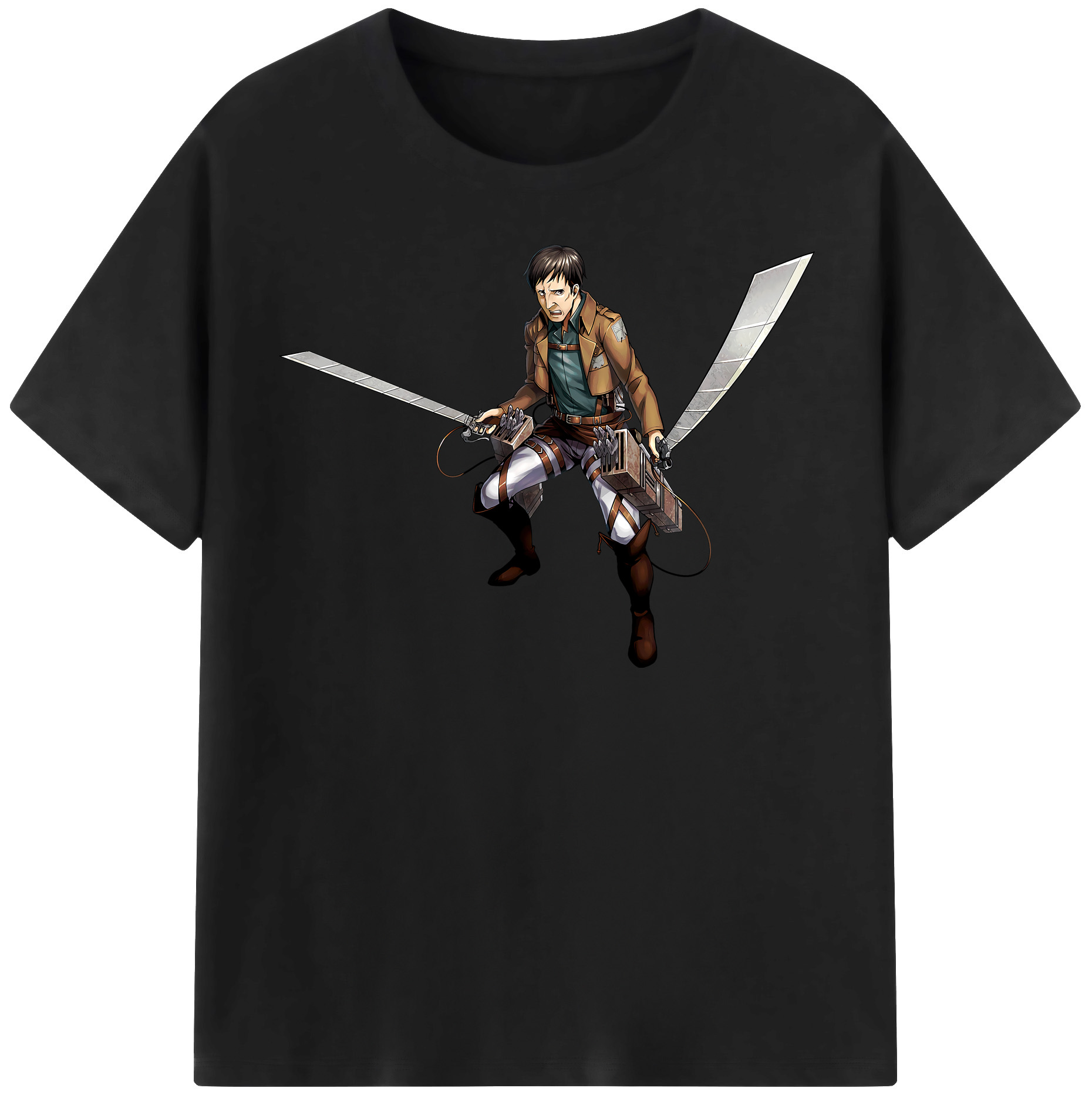 （画像用） 進撃の巨人 Attack on Titan 綿100％半袖Tシャツ（フロントプリント）