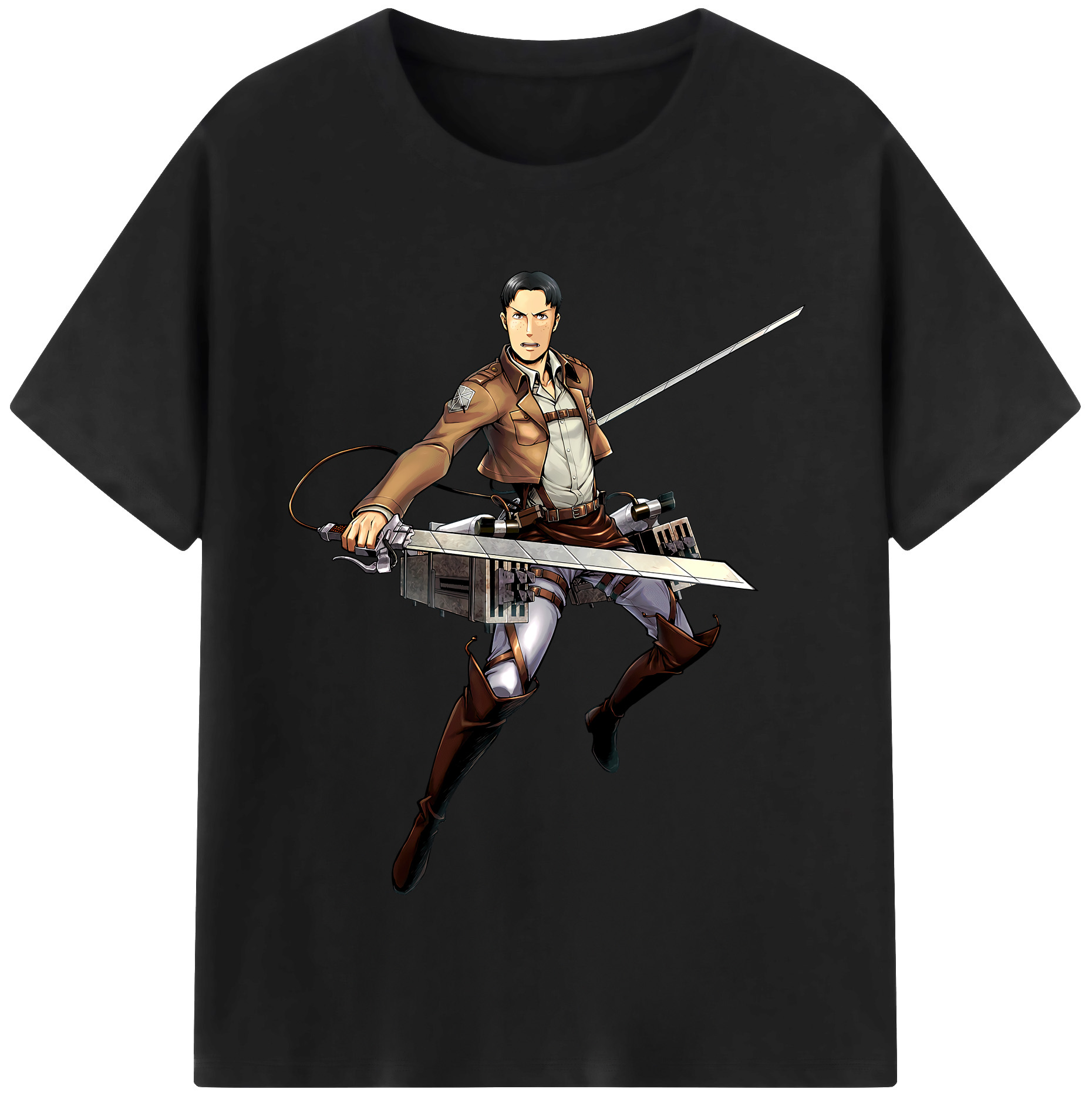 （画像用） 進撃の巨人 Attack on Titan 綿100％半袖Tシャツ（フロントプリント）