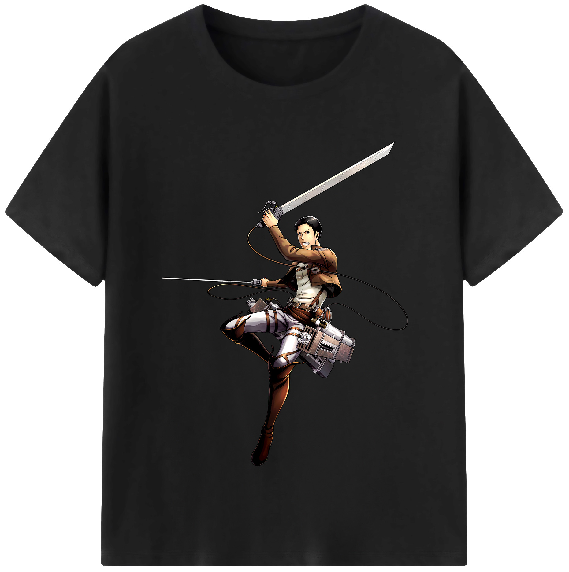 （画像用） 進撃の巨人 Attack on Titan 綿100％半袖Tシャツ（フロントプリント）