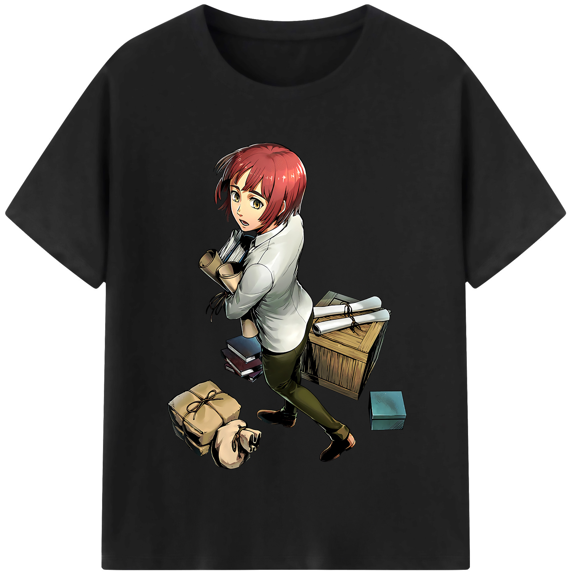（画像用） 進撃の巨人 Attack on Titan 綿100％半袖Tシャツ（フロントプリント）