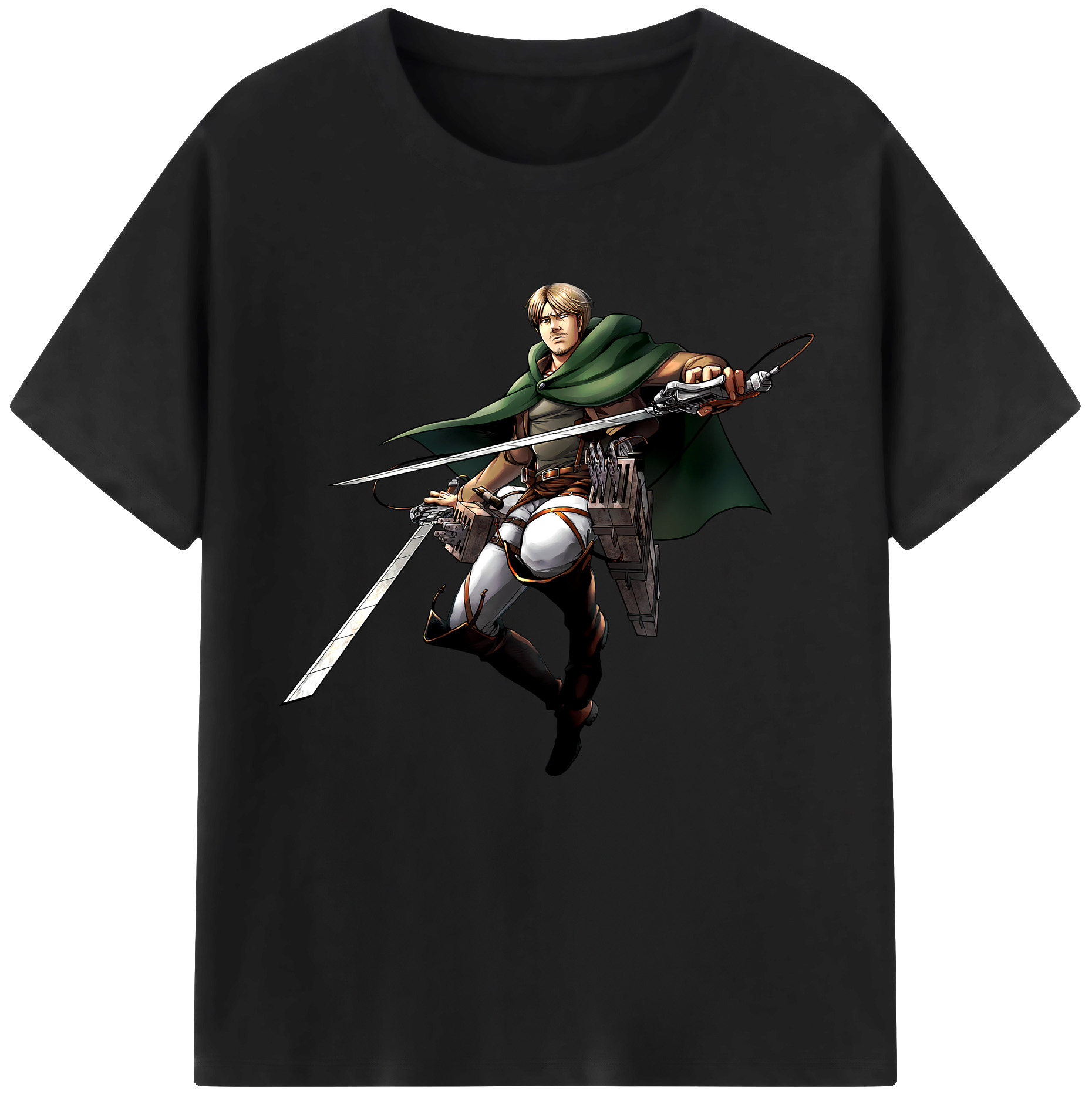 （画像用） 進撃の巨人 Attack on Titan 綿100％半袖Tシャツ（フロントプリント）