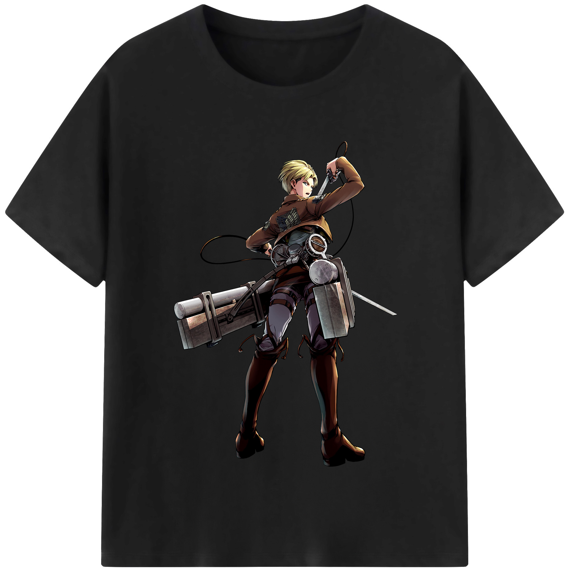（画像用） 進撃の巨人 Attack on Titan 綿100％半袖Tシャツ（フロントプリント）