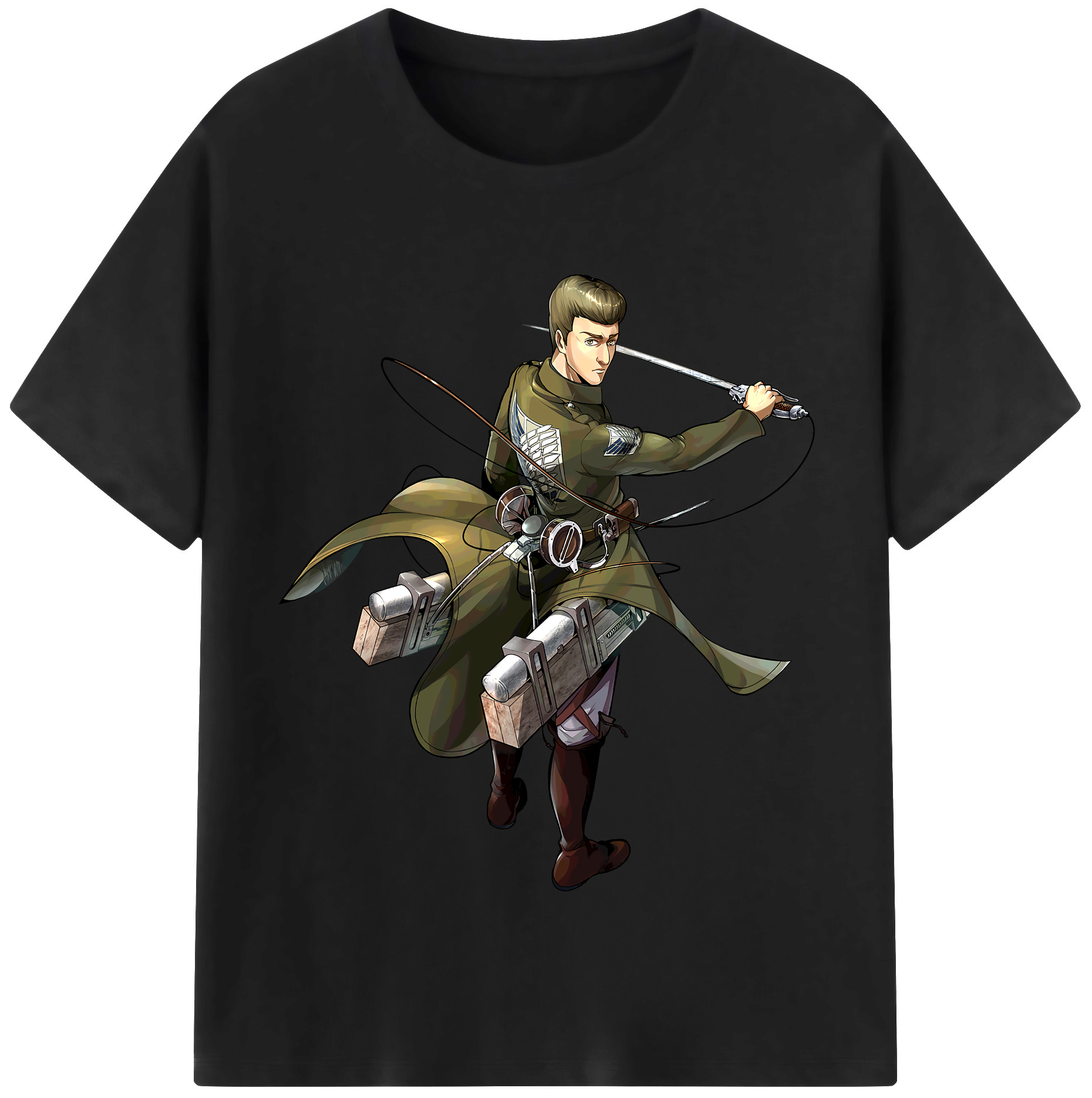 （画像用） 進撃の巨人 Attack on Titan 綿100％半袖Tシャツ（フロントプリント）