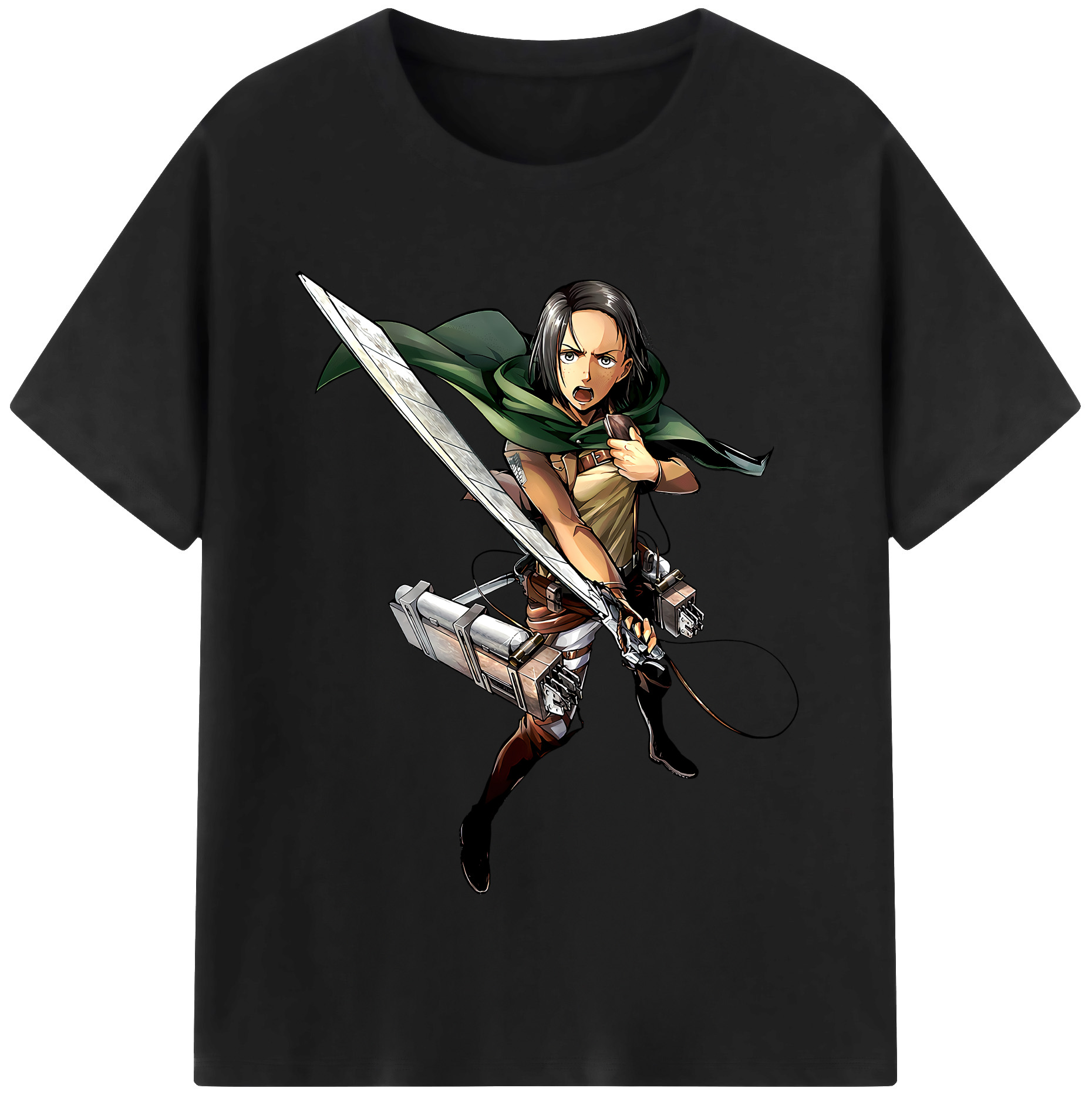 （画像用） 進撃の巨人 Attack on Titan 綿100％半袖Tシャツ（フロントプリント）