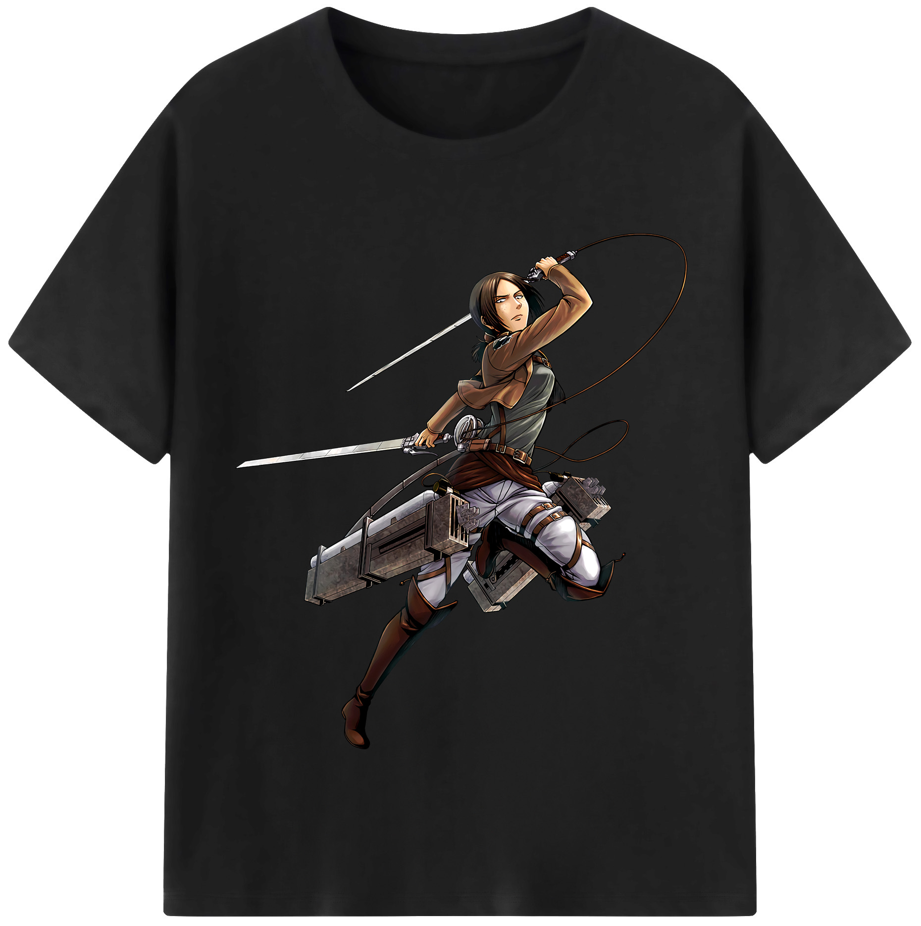 （画像用） 進撃の巨人 Attack on Titan 綿100％半袖Tシャツ（フロントプリント）