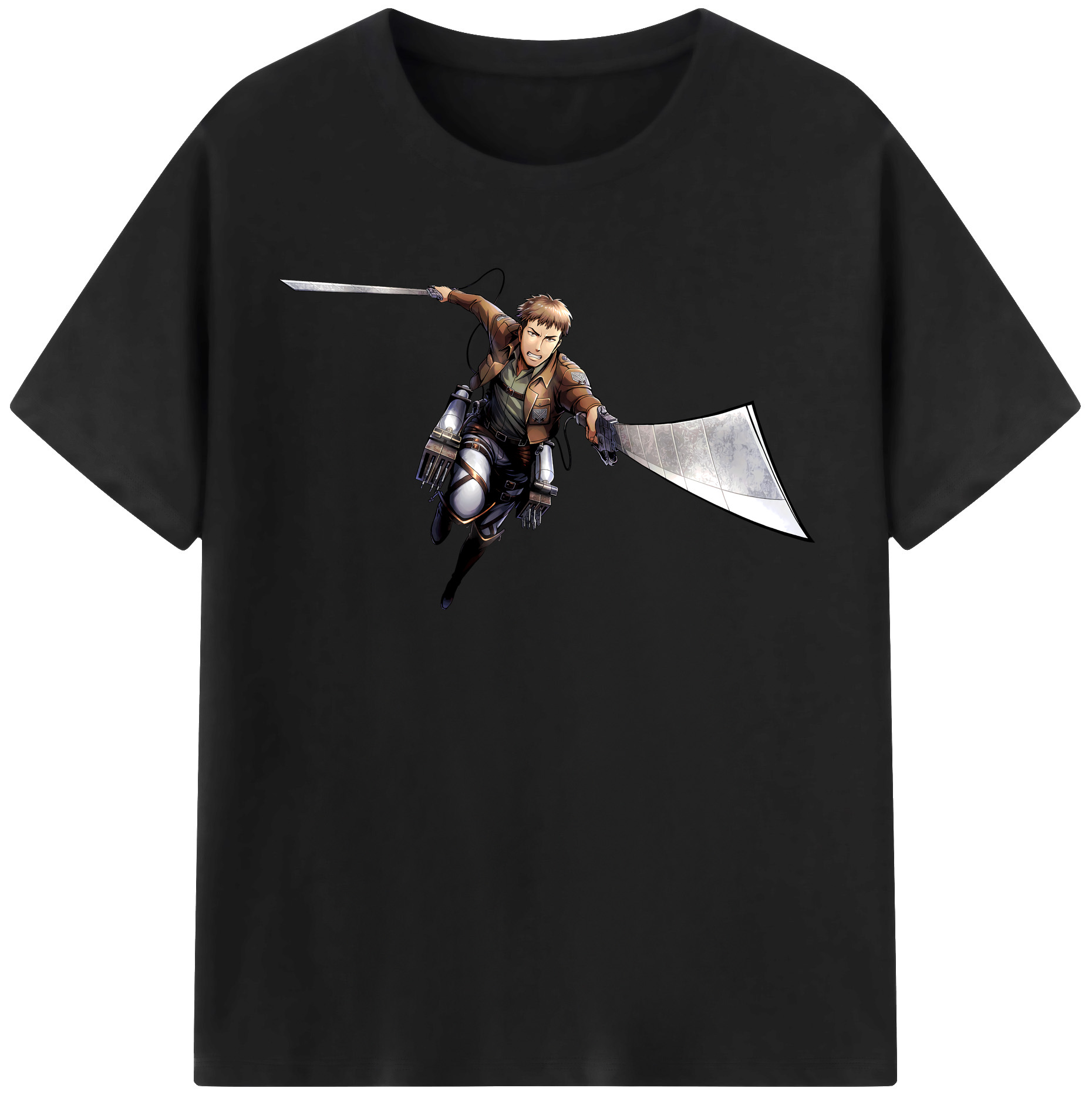 （画像用） 進撃の巨人 Attack on Titan 綿100％半袖Tシャツ（フロントプリント）