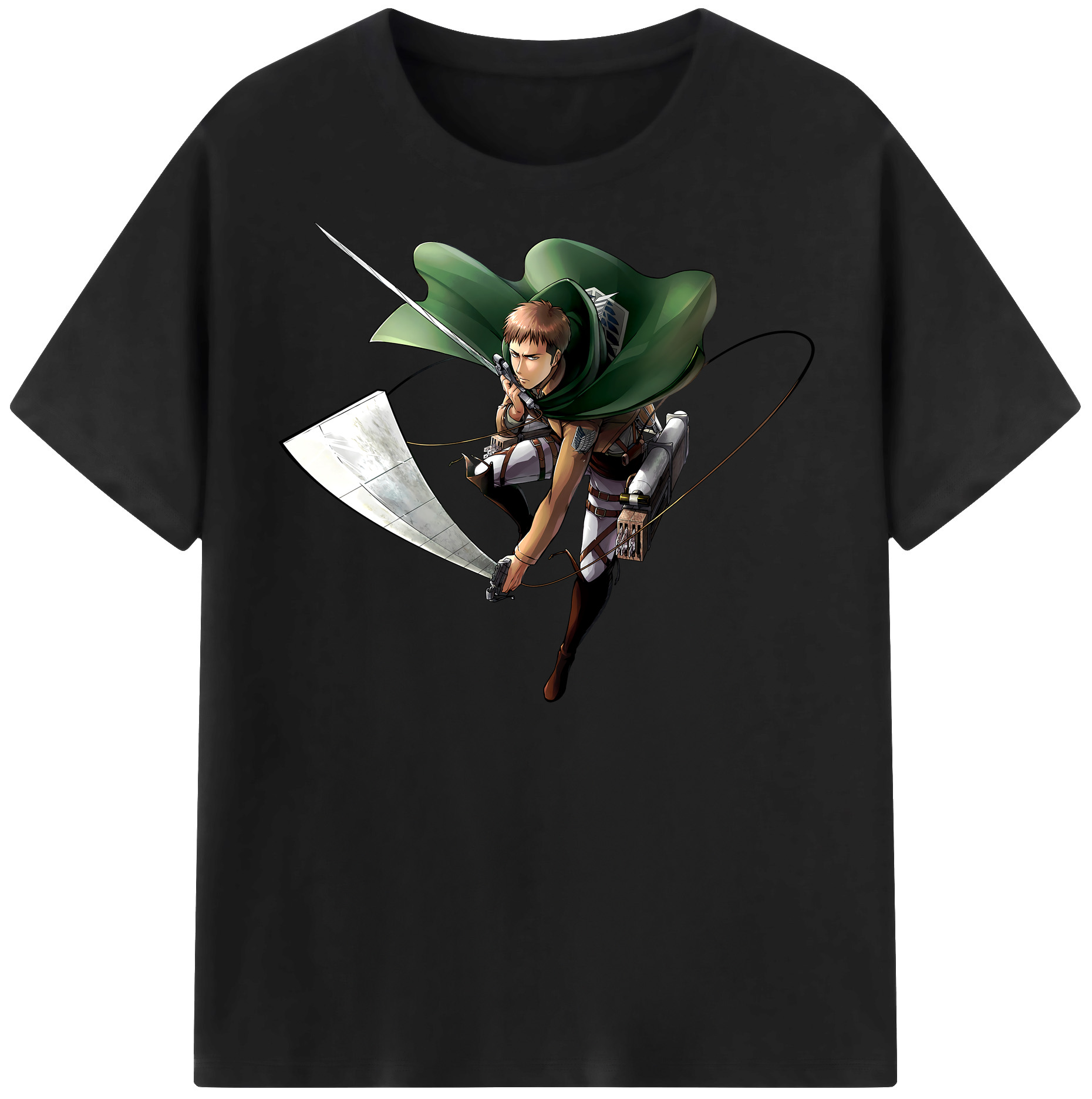 （画像用） 進撃の巨人 Attack on Titan 綿100％半袖Tシャツ（フロントプリント）
