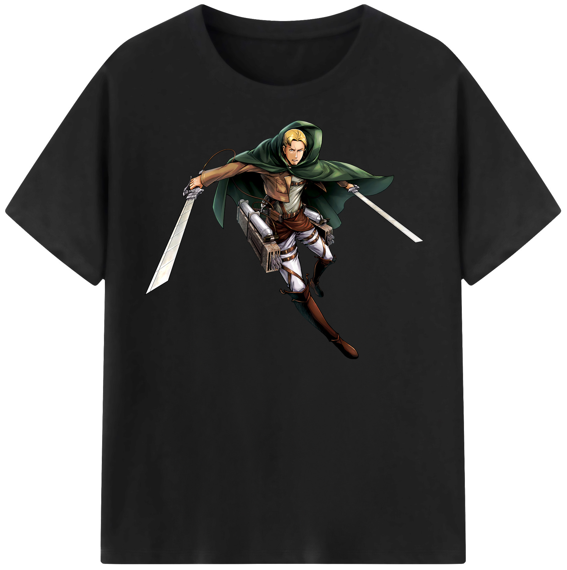 （画像用） 進撃の巨人 Attack on Titan 綿100％半袖Tシャツ（フロントプリント）