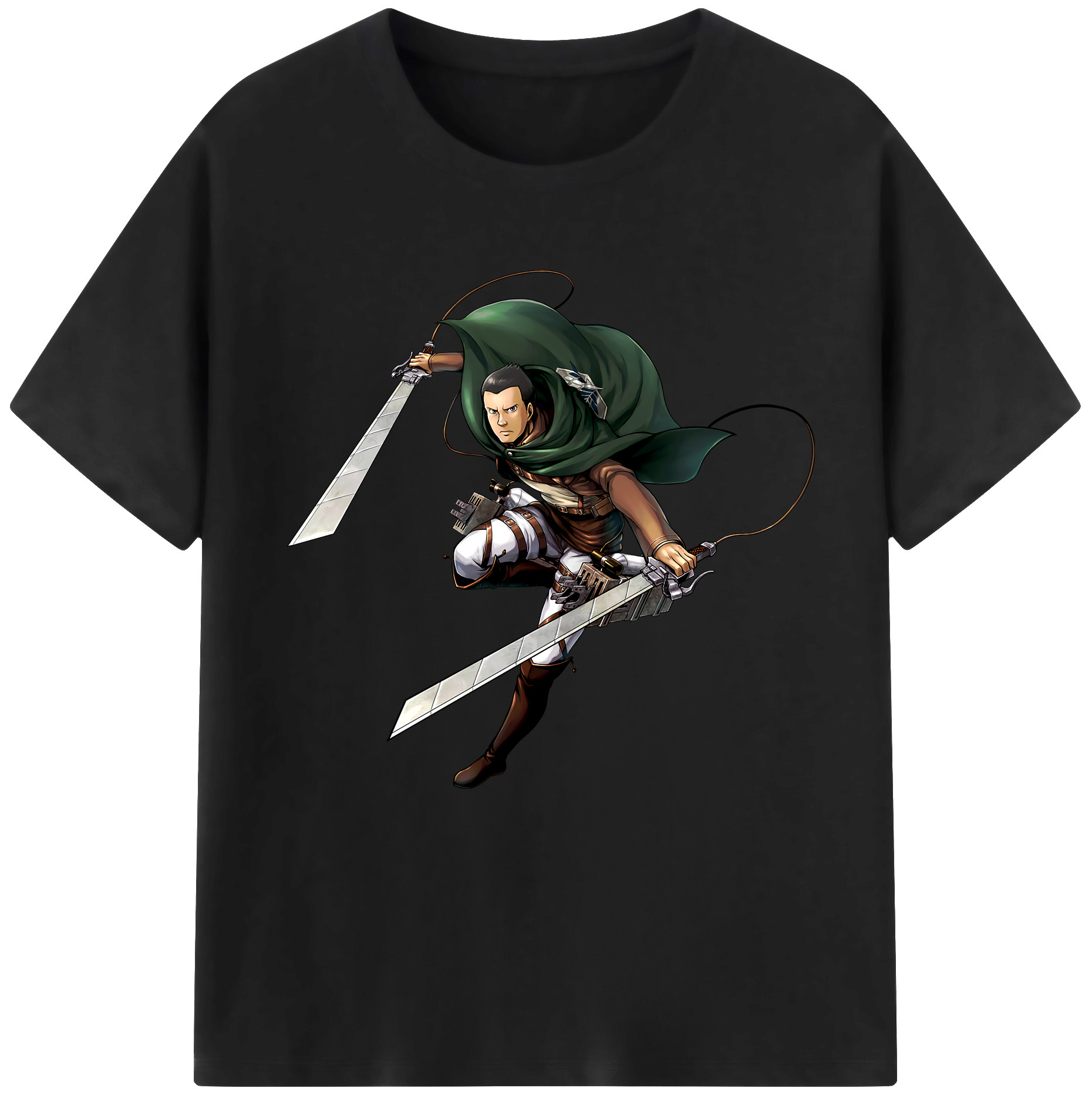 （画像用） 進撃の巨人 Attack on Titan 綿100％半袖Tシャツ（フロントプリント）