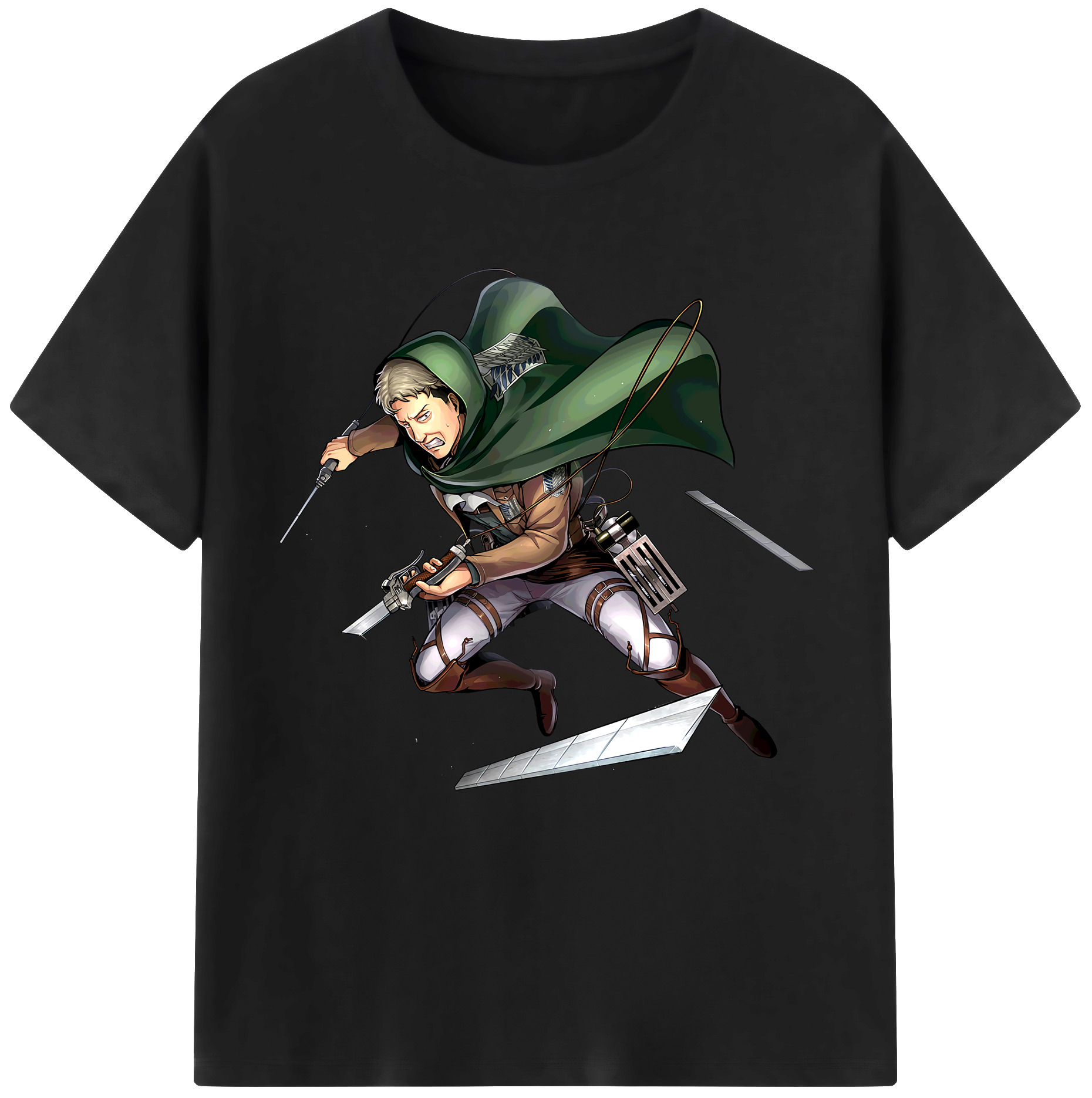 （画像用） 進撃の巨人 Attack on Titan 綿100％半袖Tシャツ（フロントプリント）
