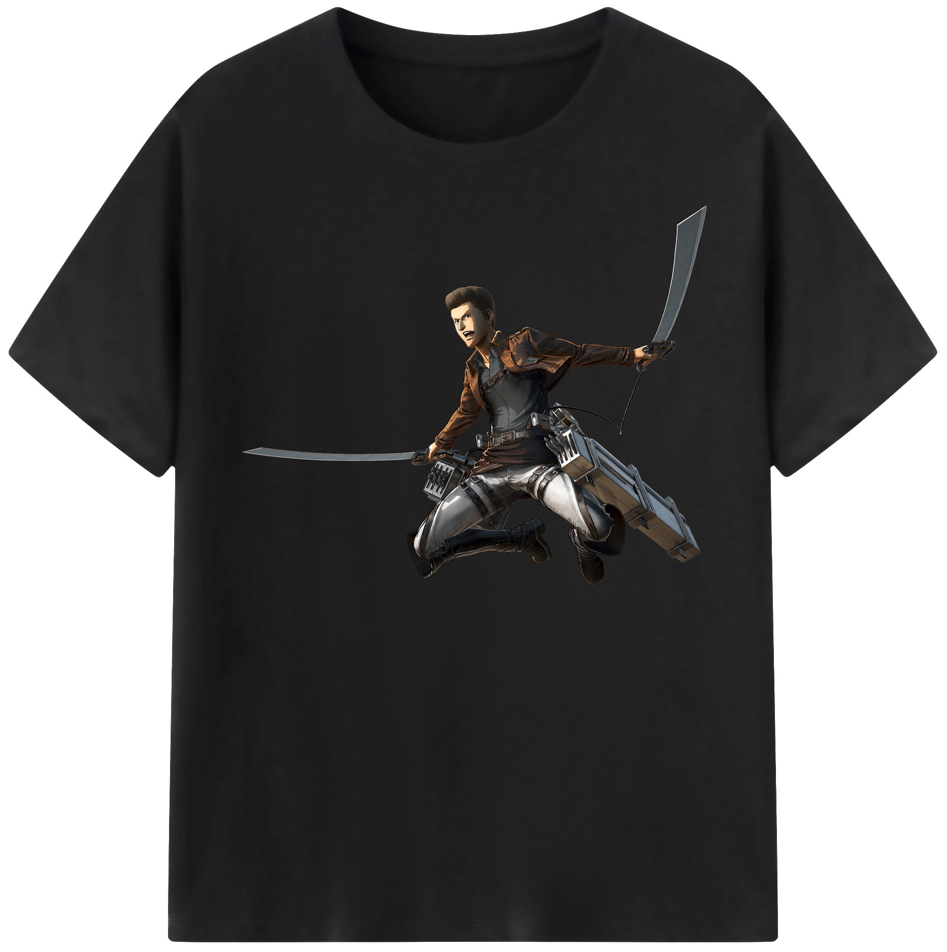 （画像用） 進撃の巨人 Attack on Titan 綿100％半袖Tシャツ（フロントプリント）