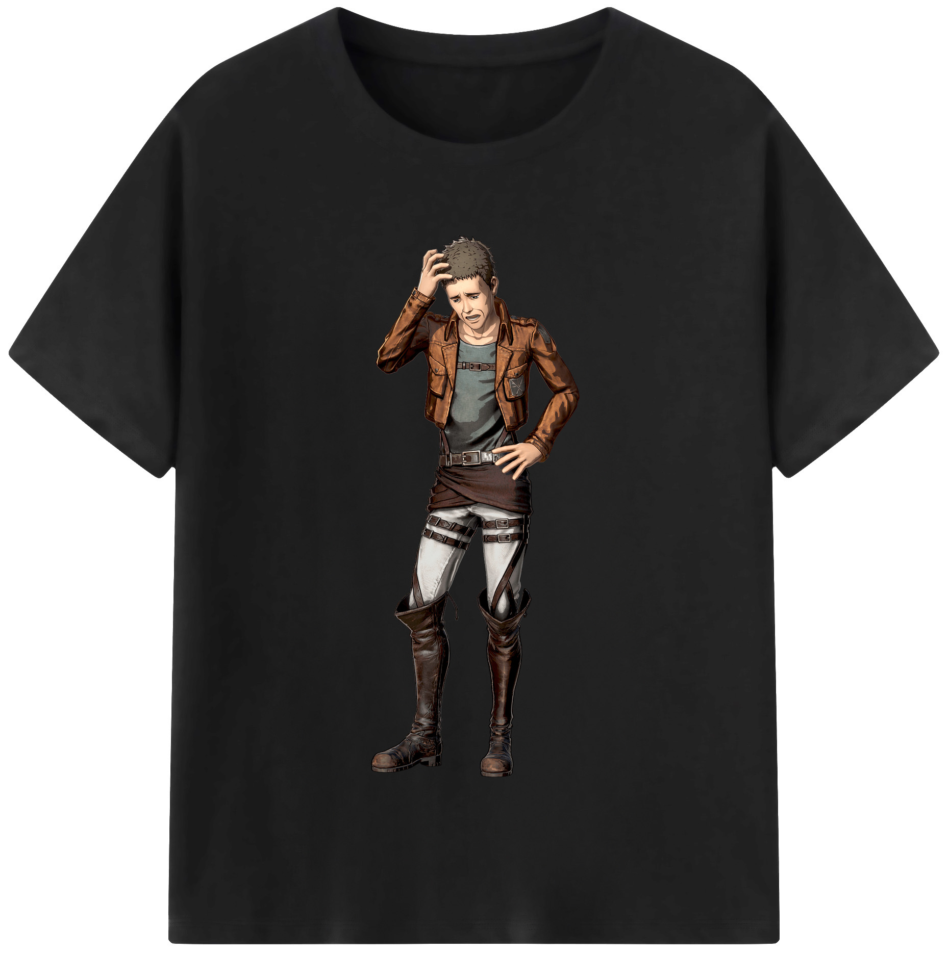 （画像用） 進撃の巨人 Attack on Titan 綿100％半袖Tシャツ（フロントプリント）