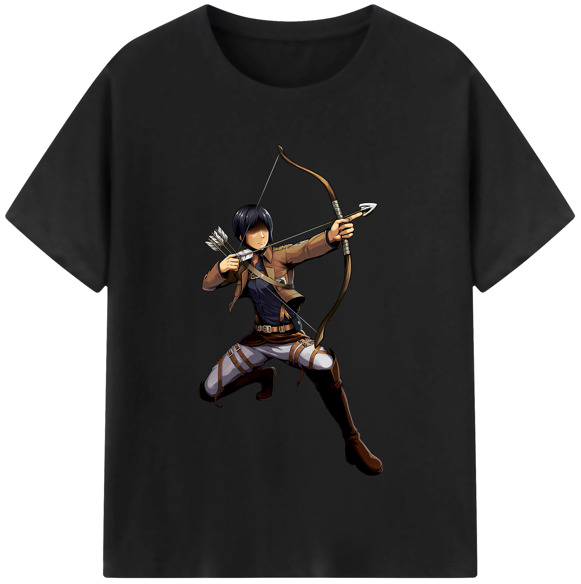 （画像用） 進撃の巨人 Attack on Titan 綿100％半袖Tシャツ（フロントプリント）