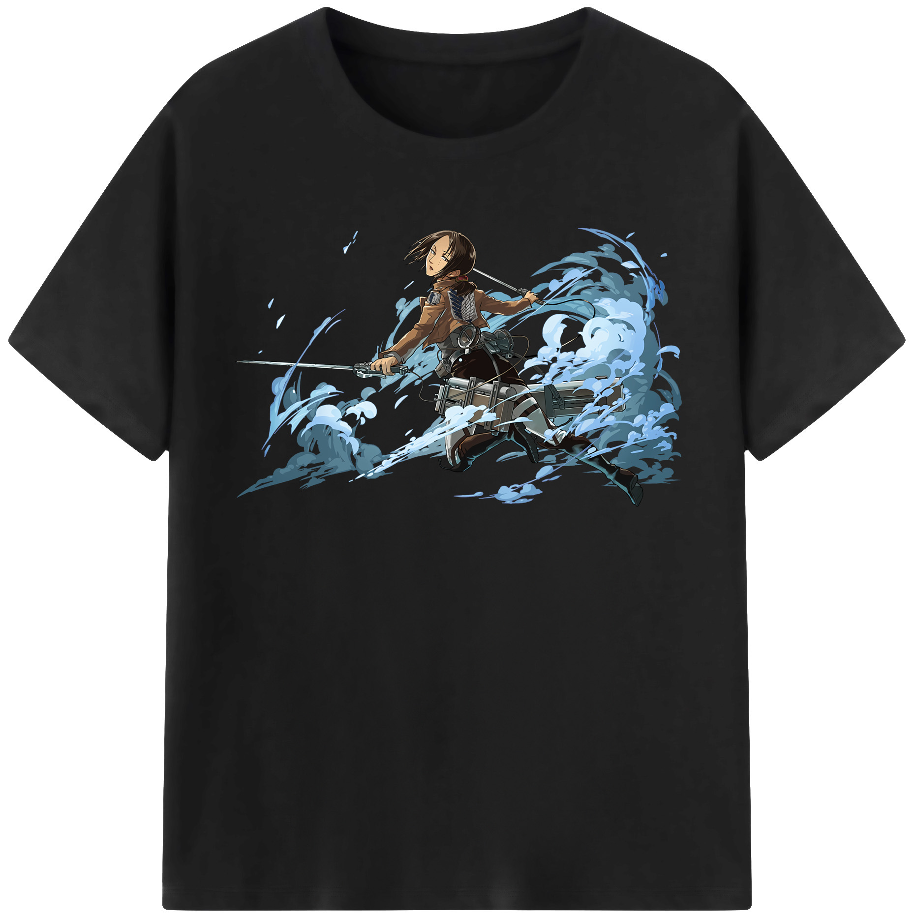 （画像用） 進撃の巨人 Attack on Titan 綿100％半袖Tシャツ（フロントプリント）