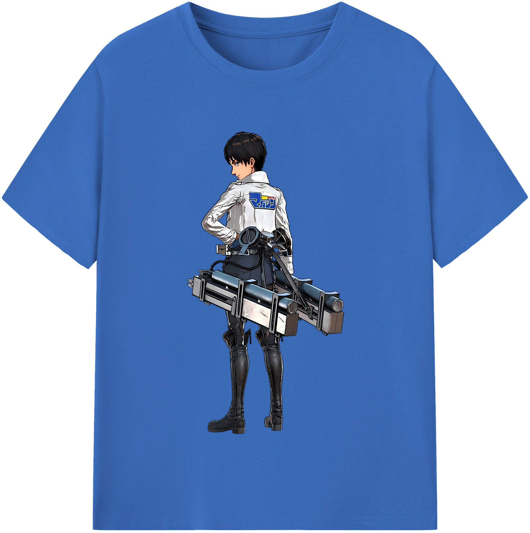 （画像用） 進撃の巨人 エレン･イェーガー Attack on Titan Eren Jäger 綿100％半袖Tシャツ（フロントプリント）