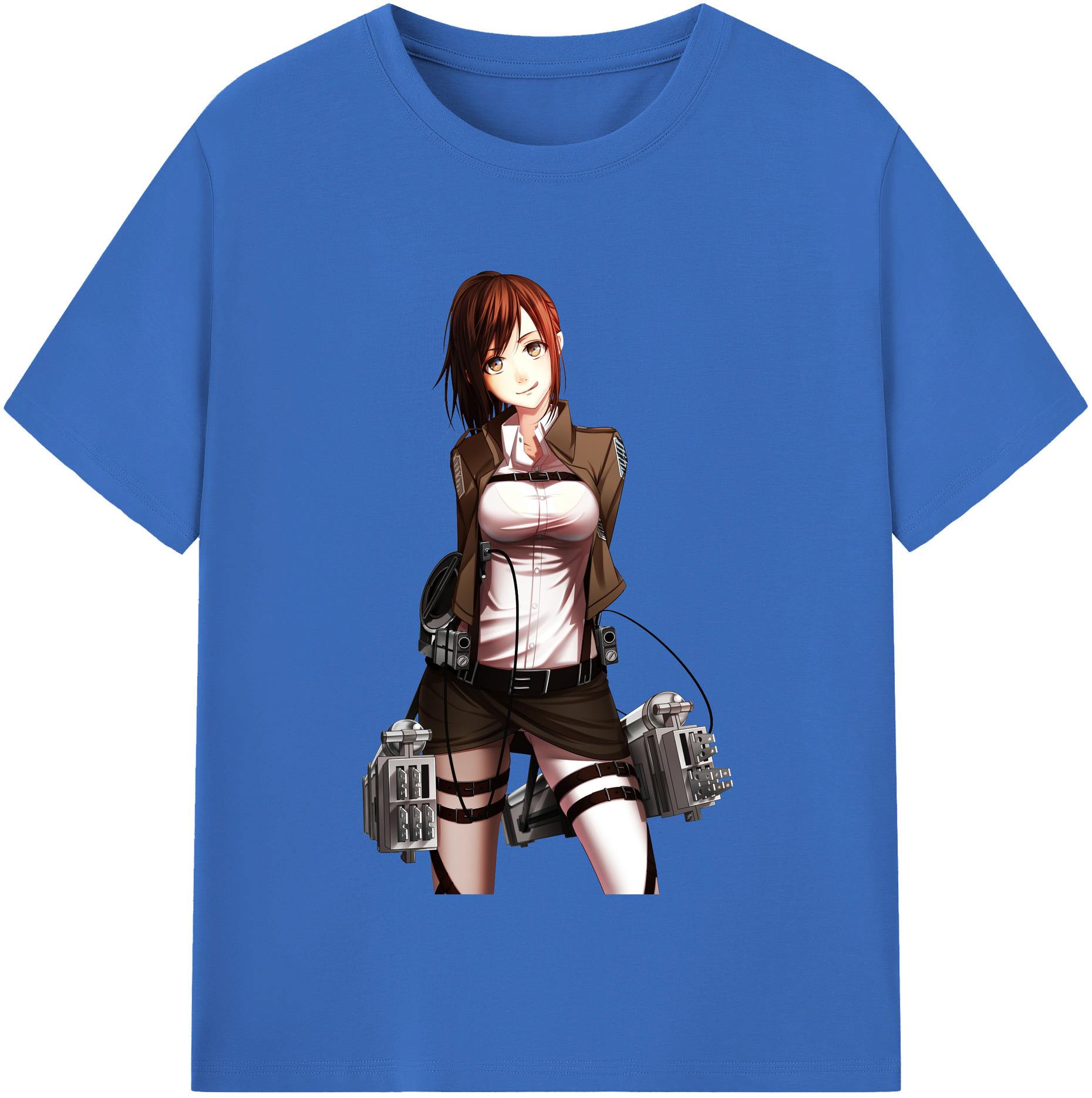（画像用） 進撃の巨人 サシャ·ブラウス Attack on Titan Sasha Blaus 綿100％半袖Tシャツ（フロントプリント）