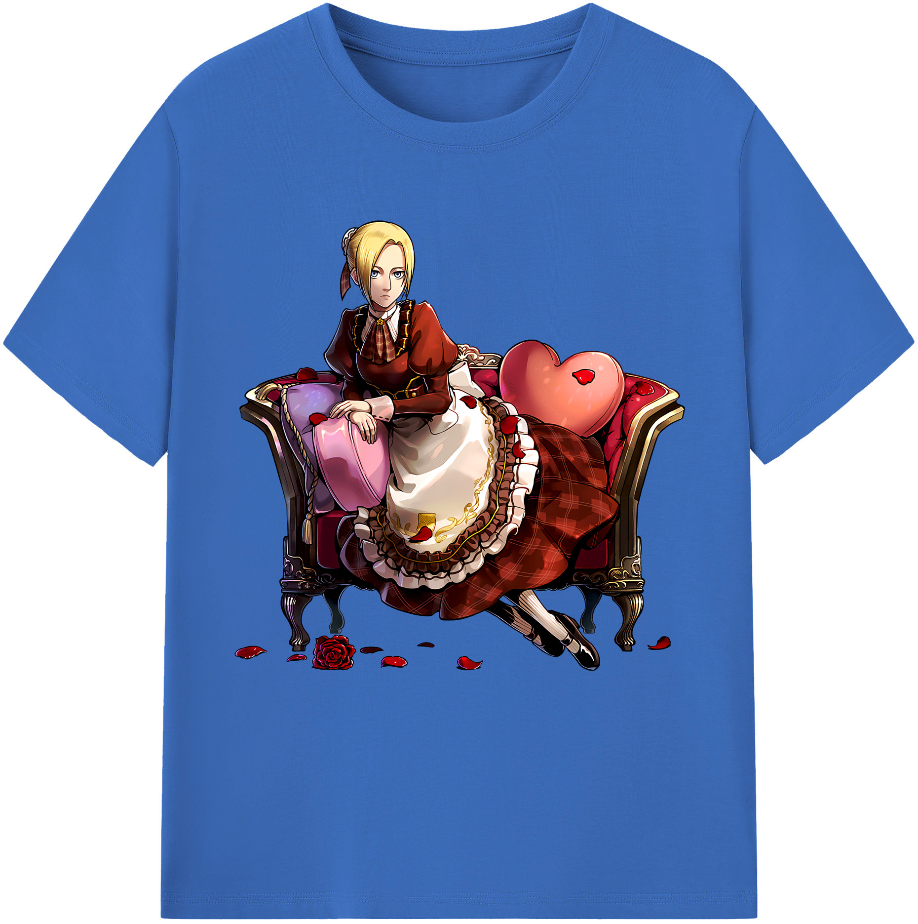 （画像用） 進撃の巨人 アニ・レオンハート Attack on Titan Annie Leonhart 綿100％半袖Tシャツ（フロントプリント）