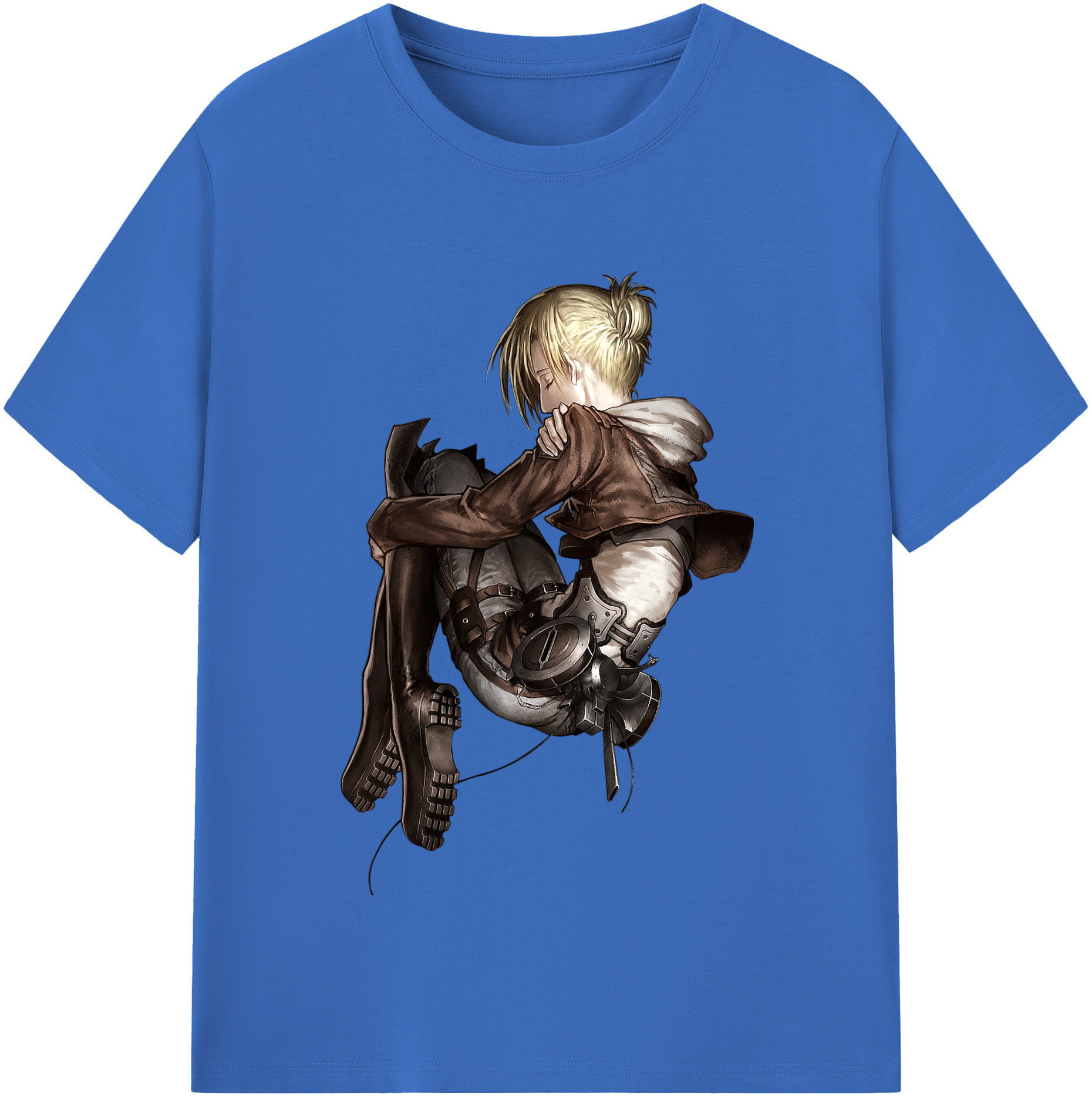 （画像用） 進撃の巨人 アニ・レオンハート Attack on Titan Annie Leonhart 綿100％半袖Tシャツ（フロントプリント）