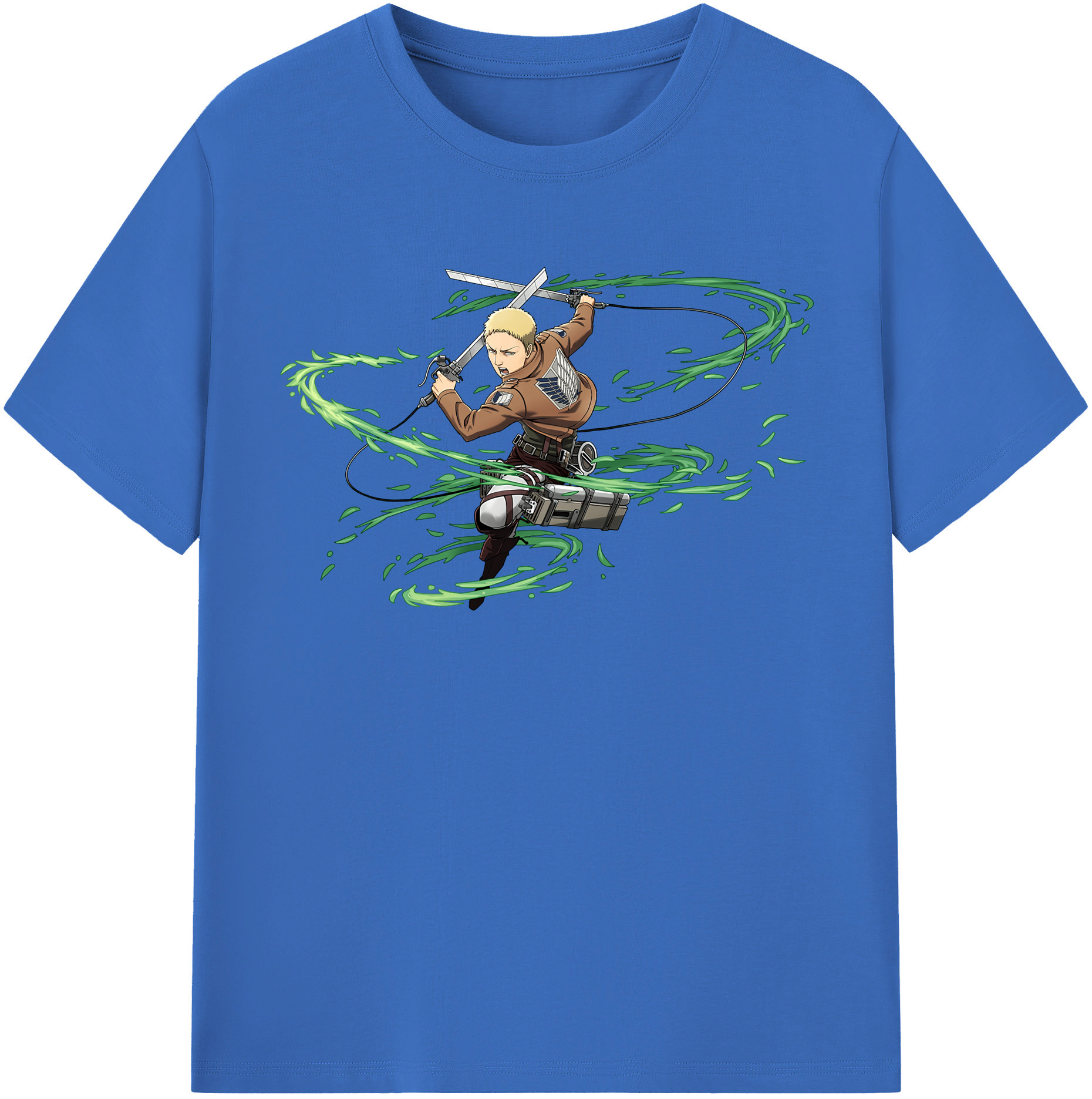 （画像用） 進撃の巨人 ライナー・ブラウン Attack on Titan Reiner Braun 綿100％半袖Tシャツ（フロントプリント）