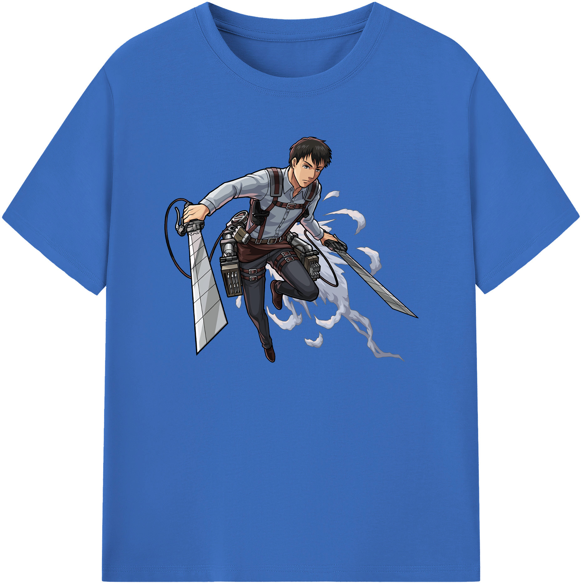 （画像用） 進撃の巨人 ベルトルト・フーバー Attack on Titan Bertholdt Hoover 綿100％半袖Tシャツ（フロントプリント）