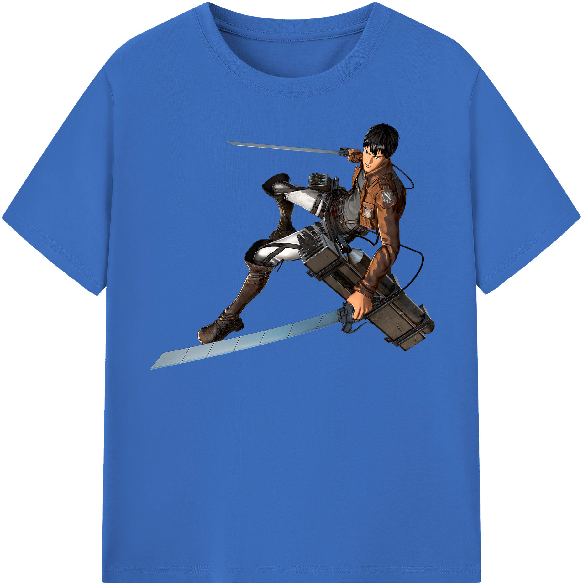 （画像用） 進撃の巨人 ベルトルト・フーバー Attack on Titan Bertholdt Hoover 綿100％半袖Tシャツ（フロントプリント）