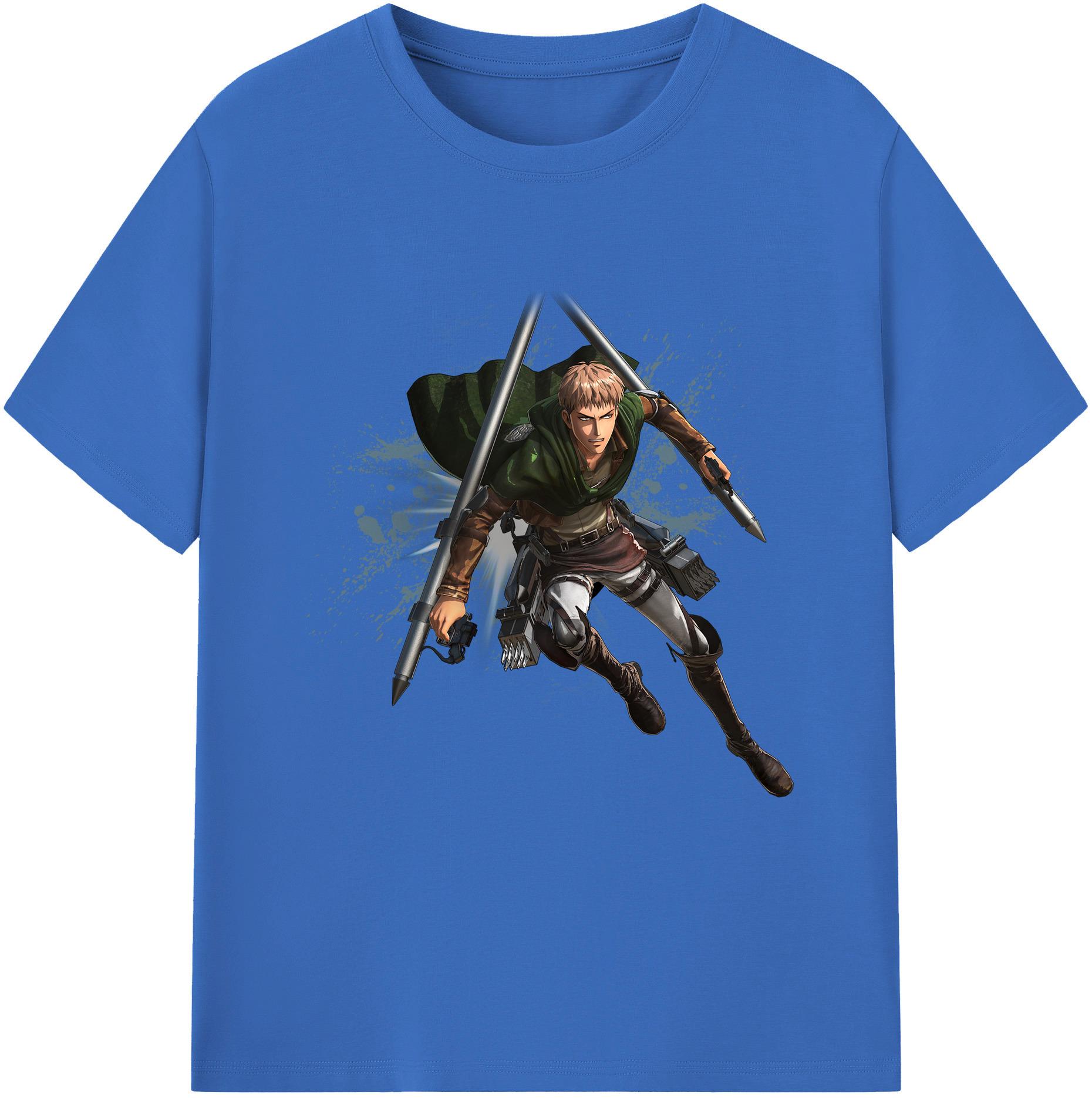 （画像用） 進撃の巨人 ジャン・キルシュタイン Attack on Titan Jean Kirstein 綿100％半袖Tシャツ（フロントプリント）
