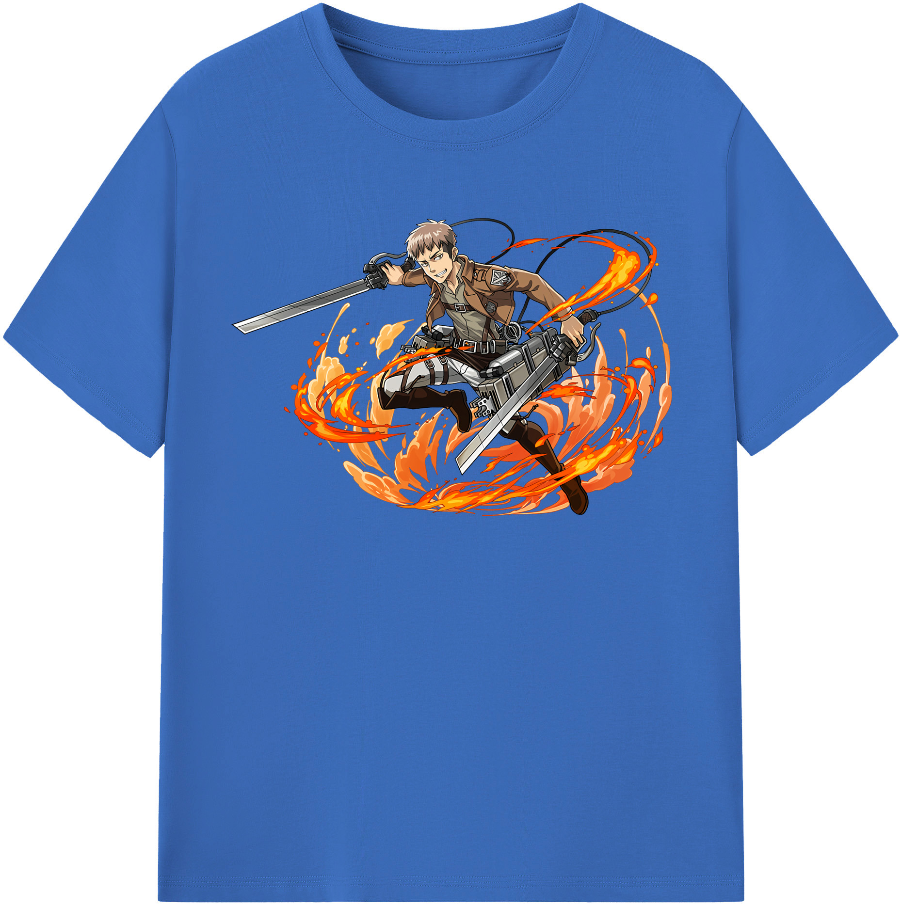 （画像用） 進撃の巨人 ジャン・キルシュタイン Attack on Titan Jean Kirstein 綿100％半袖Tシャツ（フロントプリント）