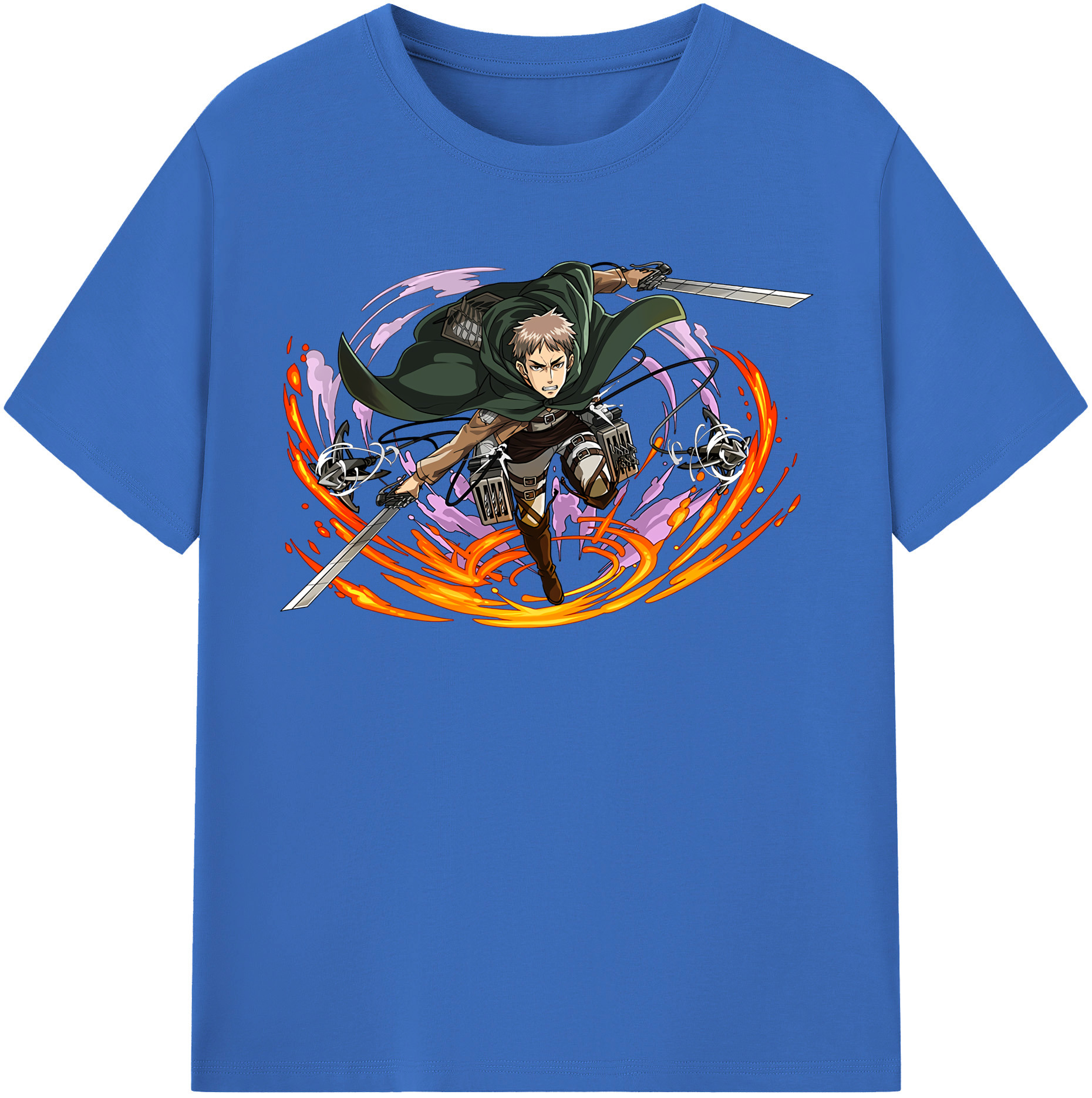 （画像用） 進撃の巨人 ジャン・キルシュタイン Attack on Titan Jean Kirstein 綿100％半袖Tシャツ（フロントプリント）
