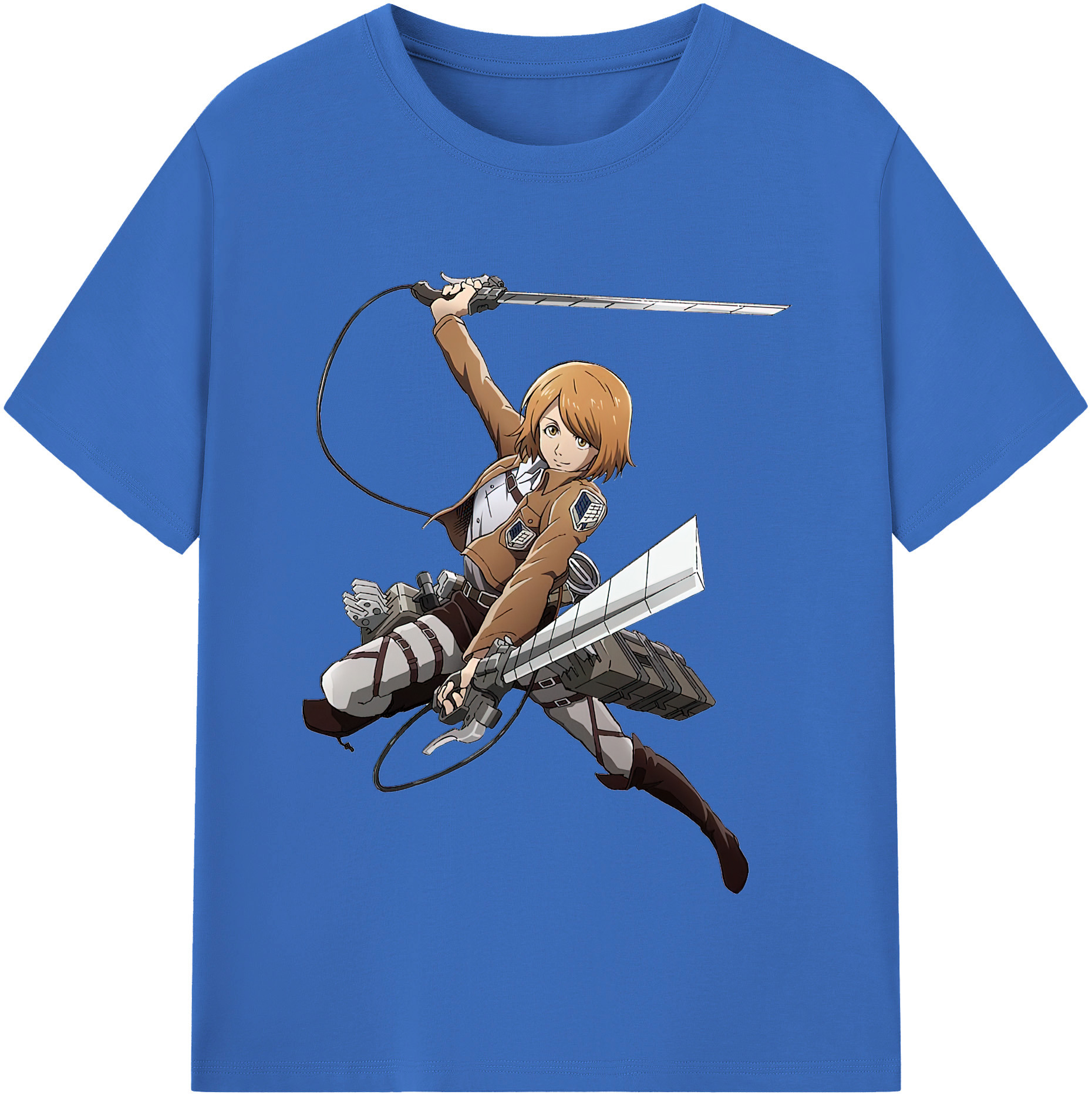 （画像用） 進撃の巨人 ペトラ·ラル Attack on Titan Petra Rall 綿100％半袖Tシャツ（フロントプリント）