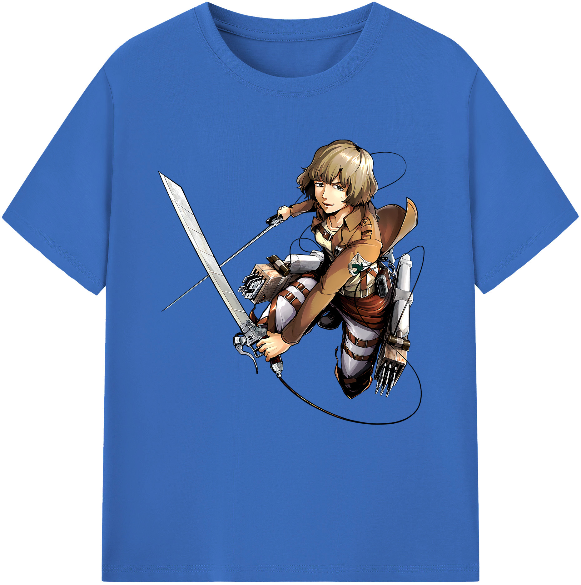 （画像用） 進撃の巨人 ヒツチ Attack on Titan Hitch 綿100％半袖Tシャツ（フロントプリント）