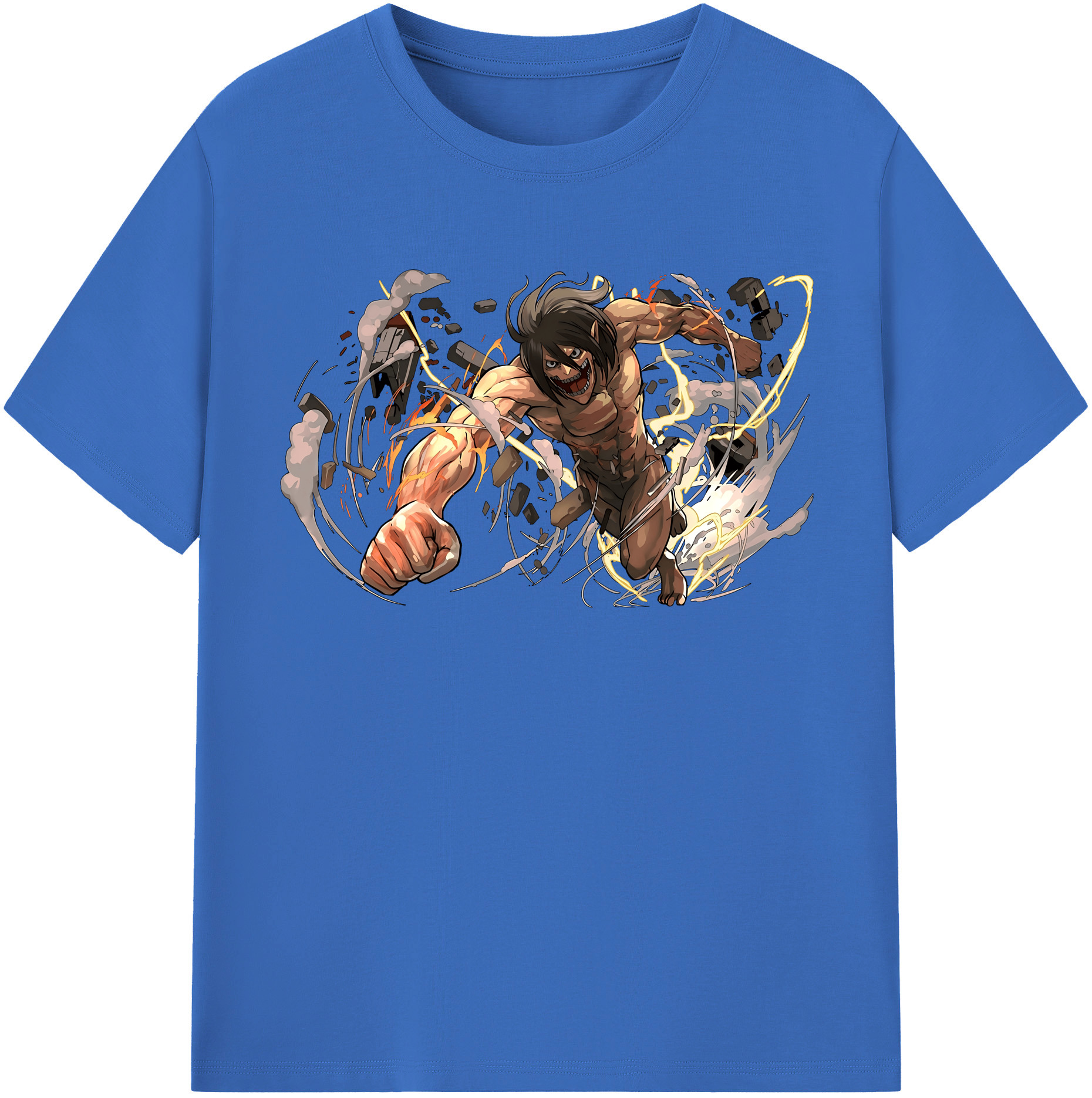 （画像用） 進撃の巨人 Attack on Titan 綿100％半袖Tシャツ（フロントプリント）