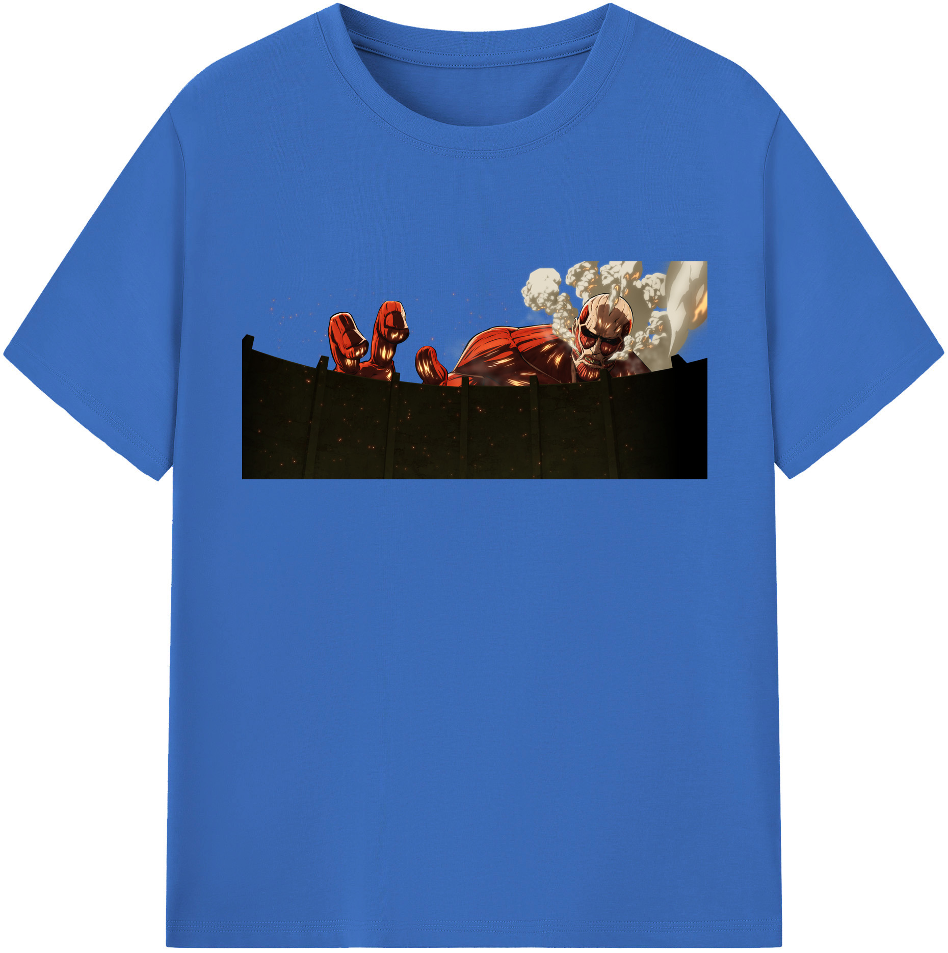 （画像用） 進撃の巨人 Attack on Titan 綿100％半袖Tシャツ（フロントプリント）