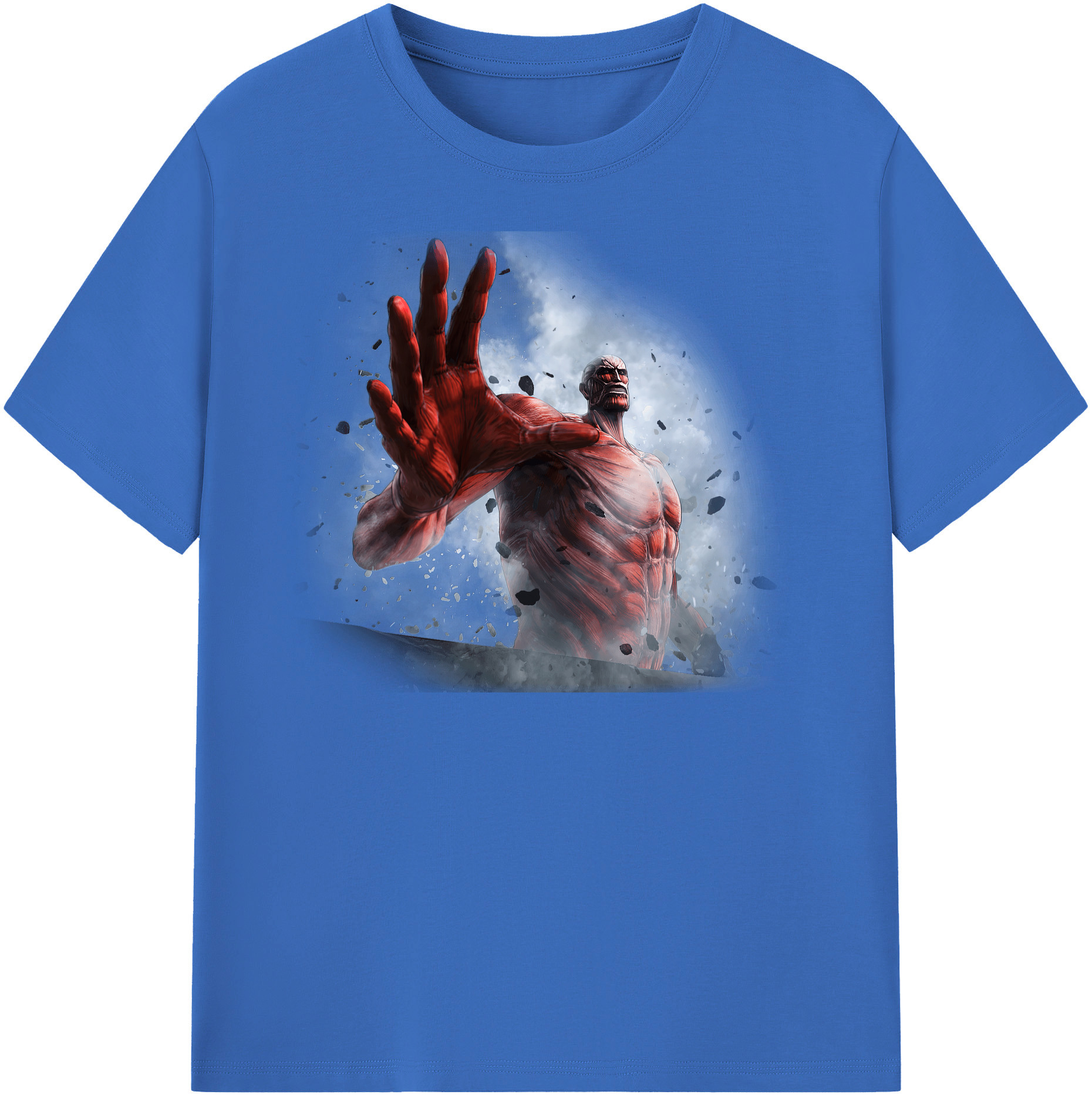 （画像用） 進撃の巨人 Attack on Titan 綿100％半袖Tシャツ（フロントプリント）