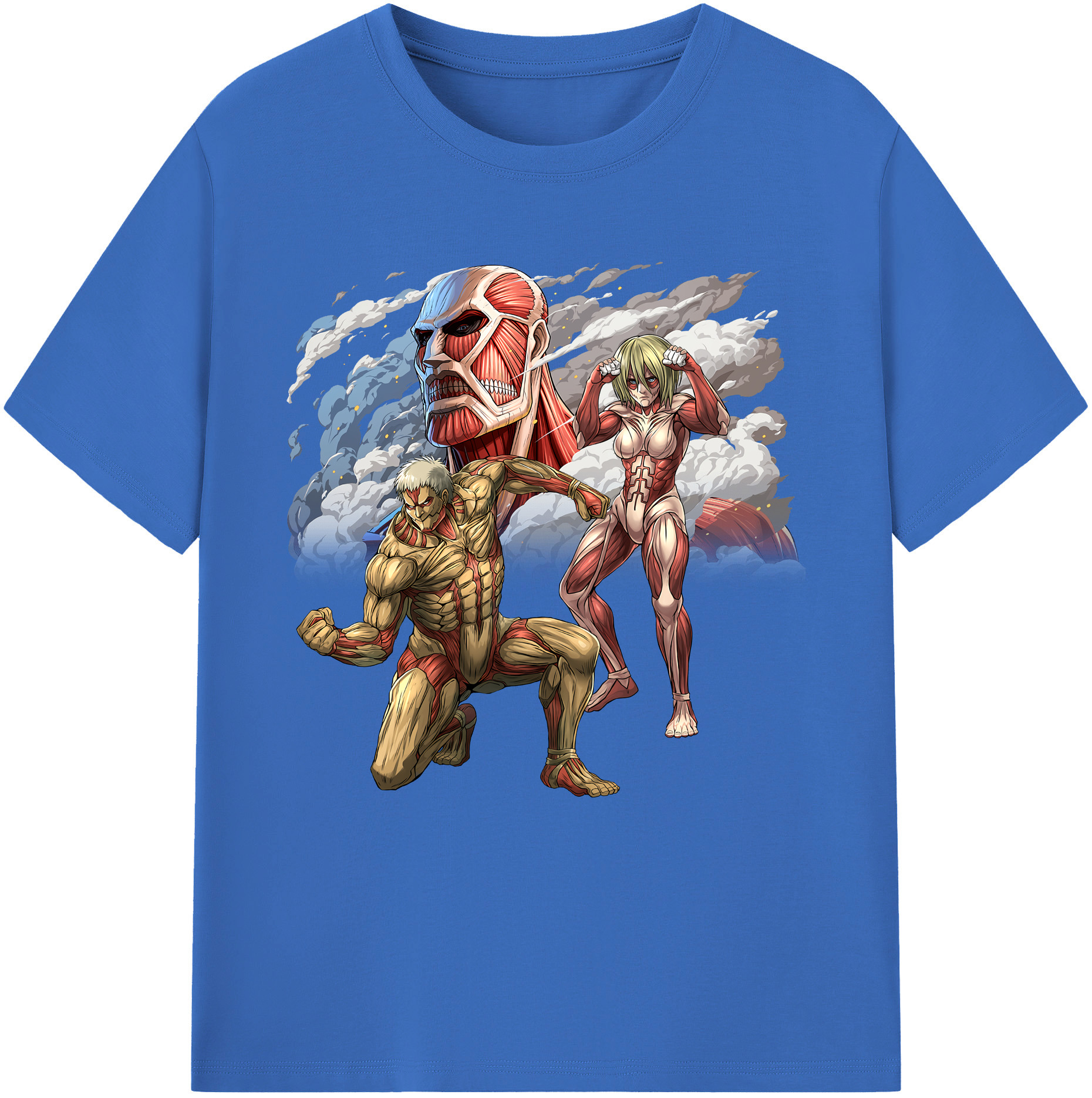 （画像用） 進撃の巨人 Attack on Titan 綿100％半袖Tシャツ（フロントプリント）
