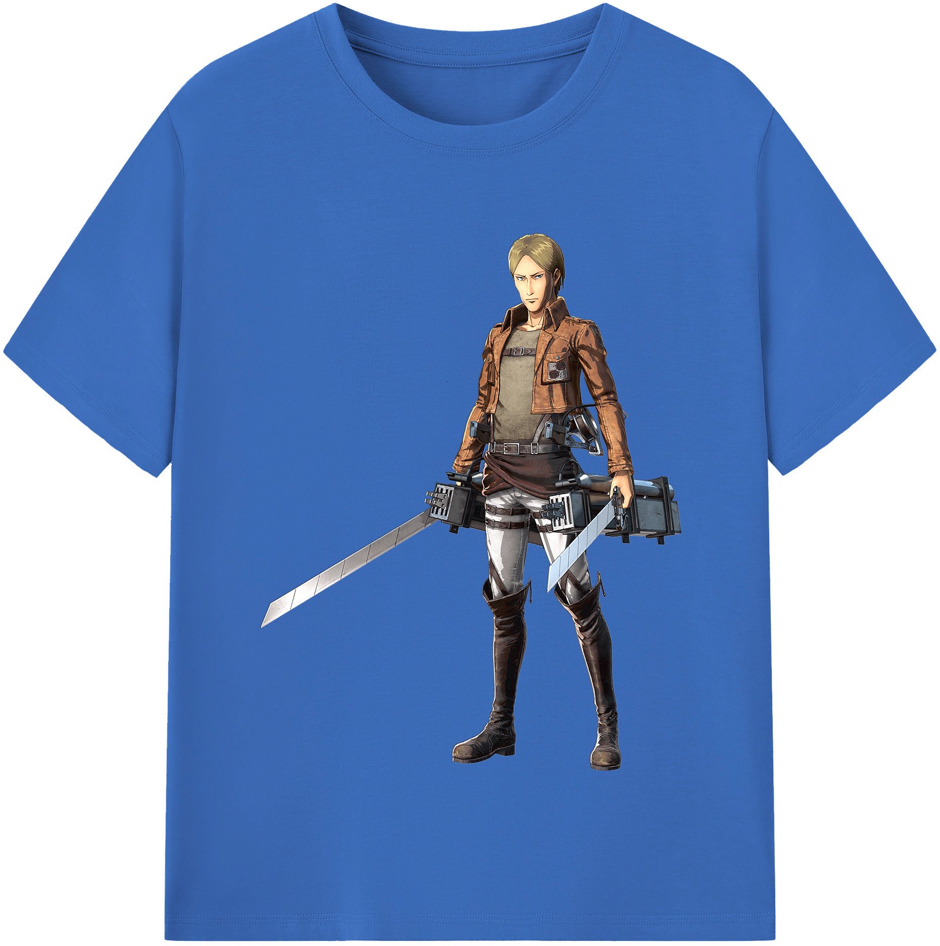 （画像用） 進撃の巨人 Attack on Titan 綿100％半袖Tシャツ（フロントプリント）