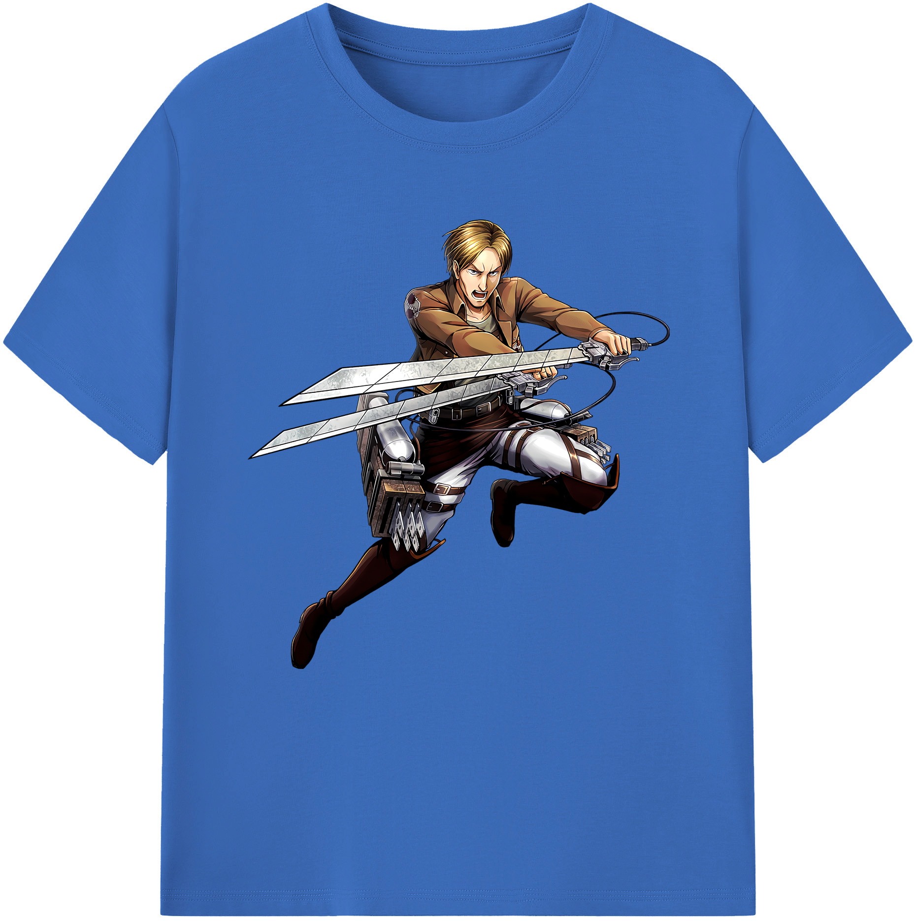 （画像用） 進撃の巨人 Attack on Titan 綿100％半袖Tシャツ（フロントプリント）