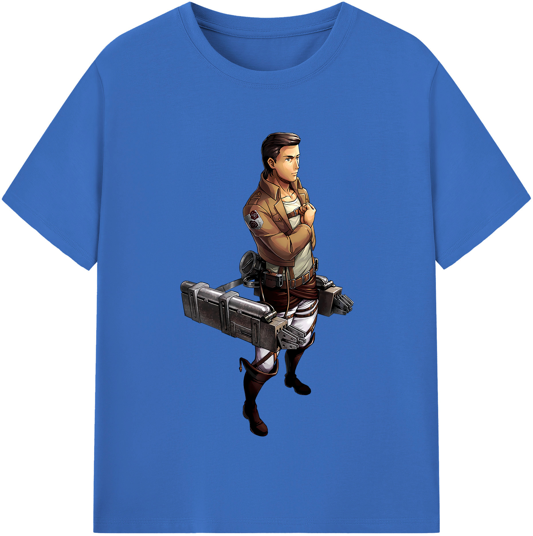 （画像用） 進撃の巨人 Attack on Titan 綿100％半袖Tシャツ（フロントプリント）