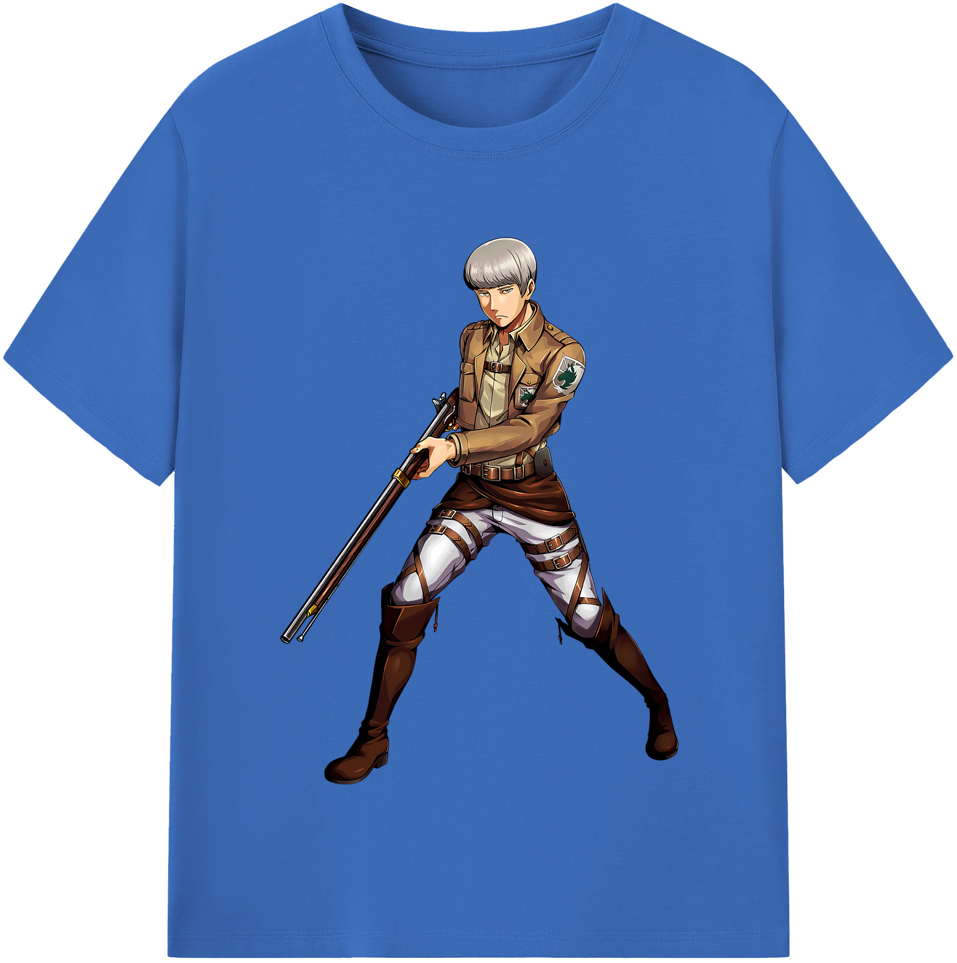 （画像用） 進撃の巨人 Attack on Titan 綿100％半袖Tシャツ（フロントプリント）