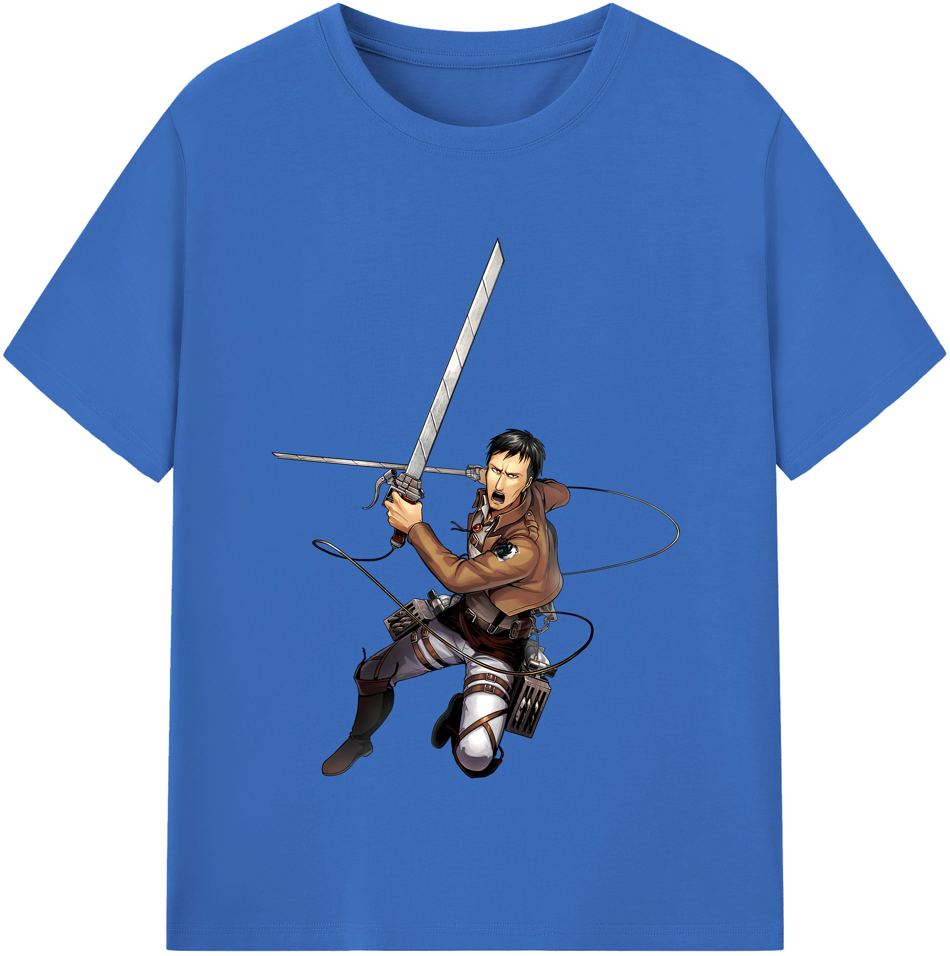 （画像用） 進撃の巨人 Attack on Titan 綿100％半袖Tシャツ（フロントプリント）