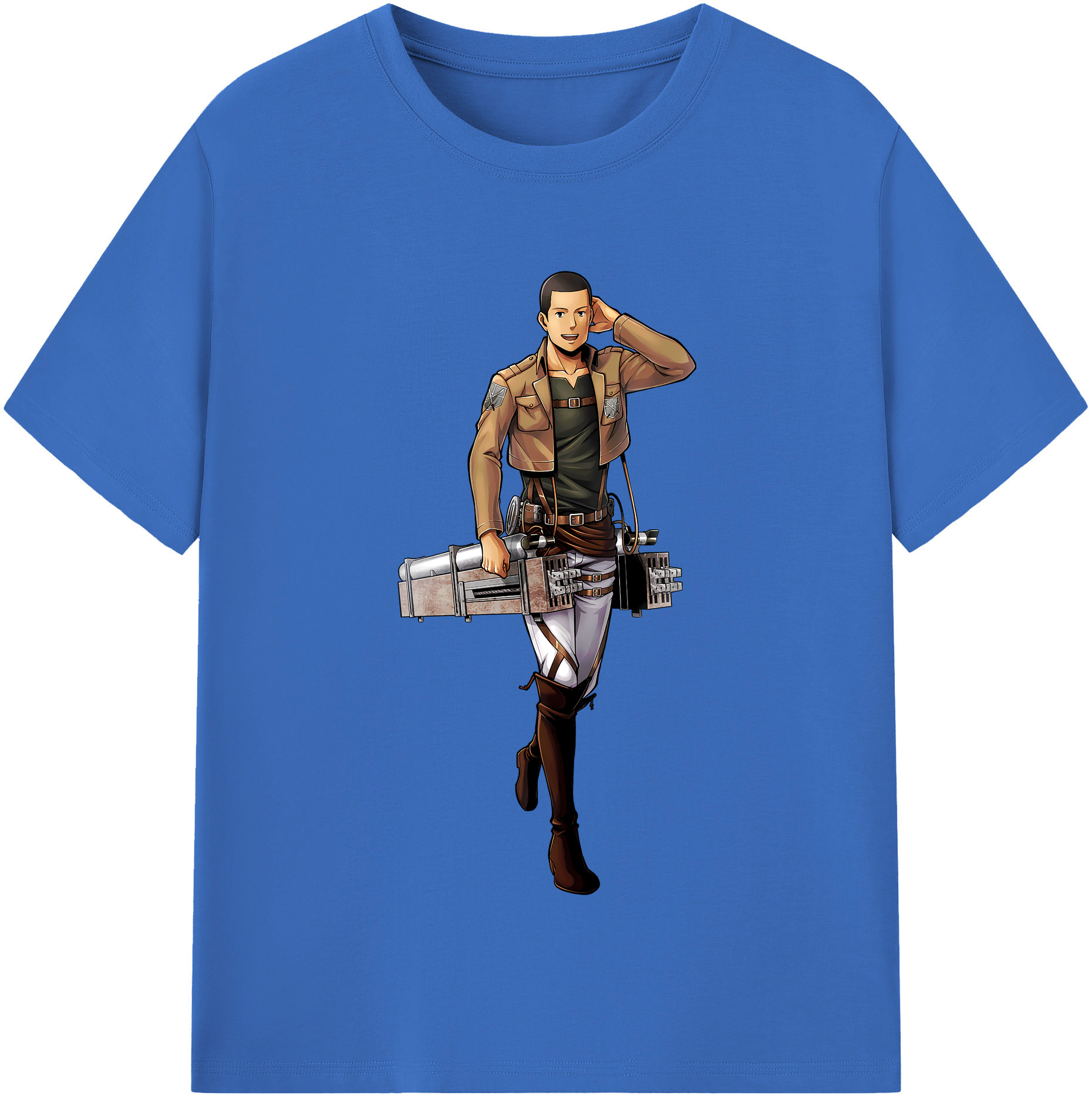 （画像用） 進撃の巨人 Attack on Titan 綿100％半袖Tシャツ（フロントプリント）