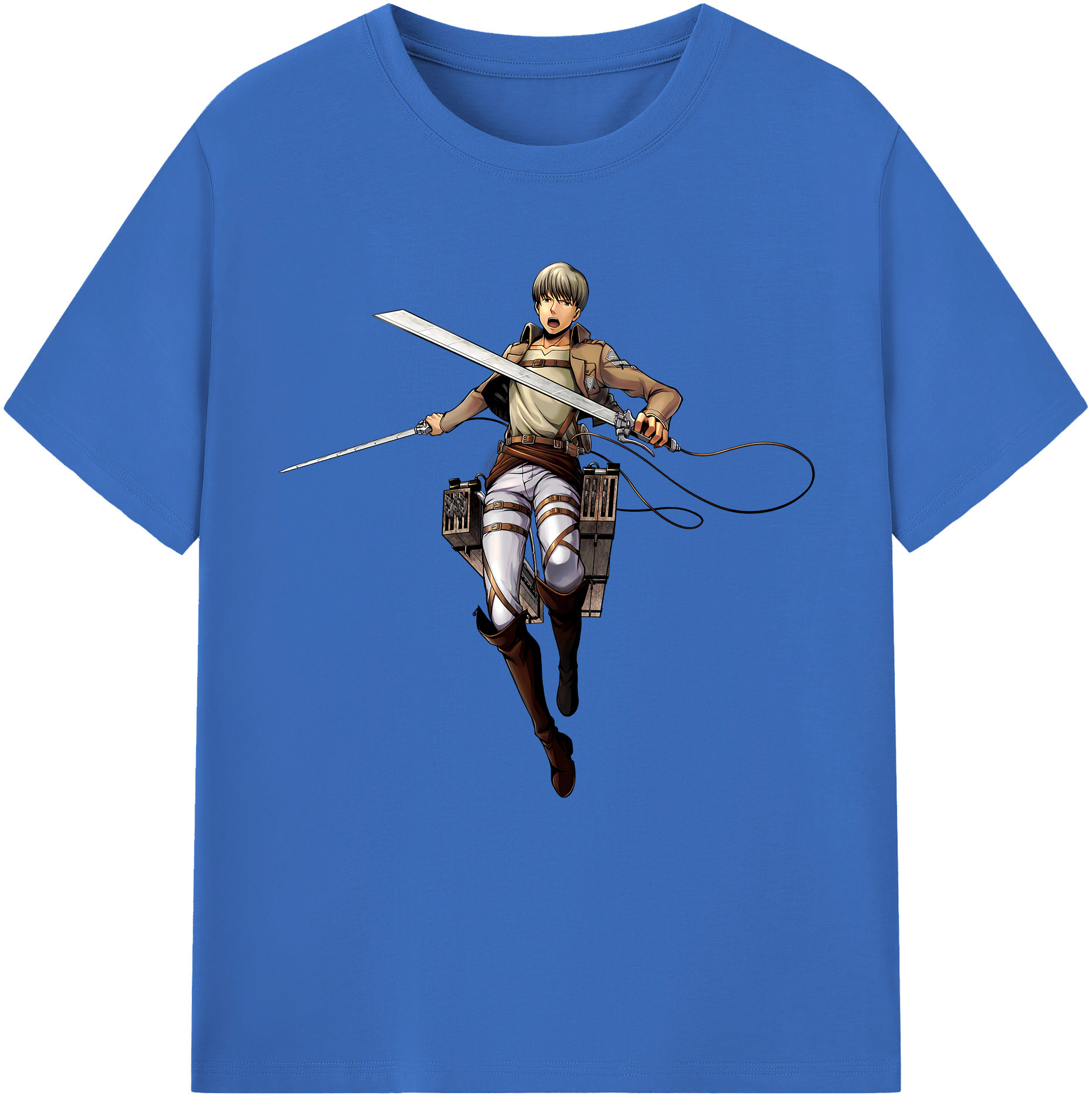 （画像用） 進撃の巨人 Attack on Titan 綿100％半袖Tシャツ（フロントプリント）