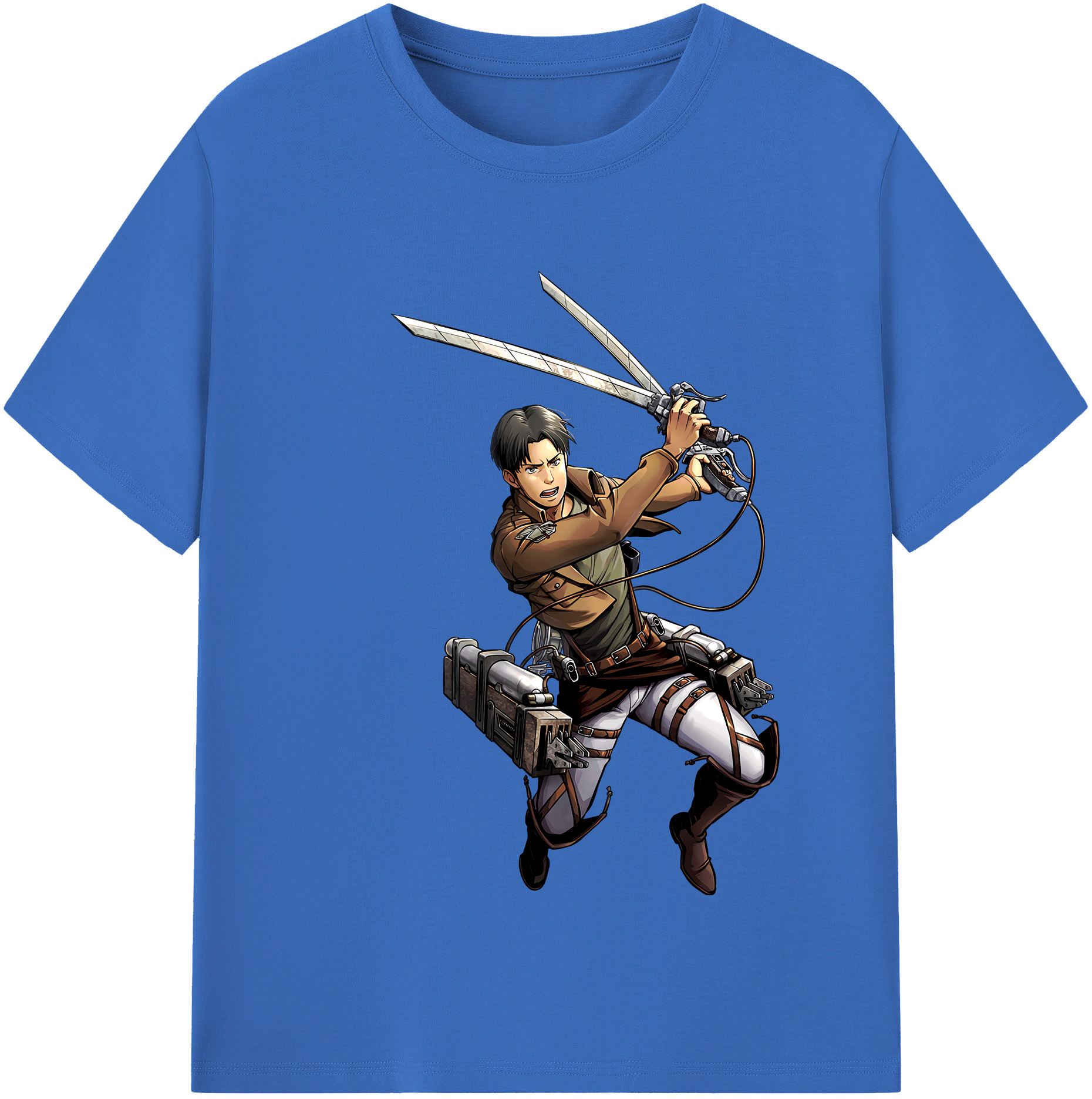 （画像用） 進撃の巨人 Attack on Titan 綿100％半袖Tシャツ（フロントプリント）