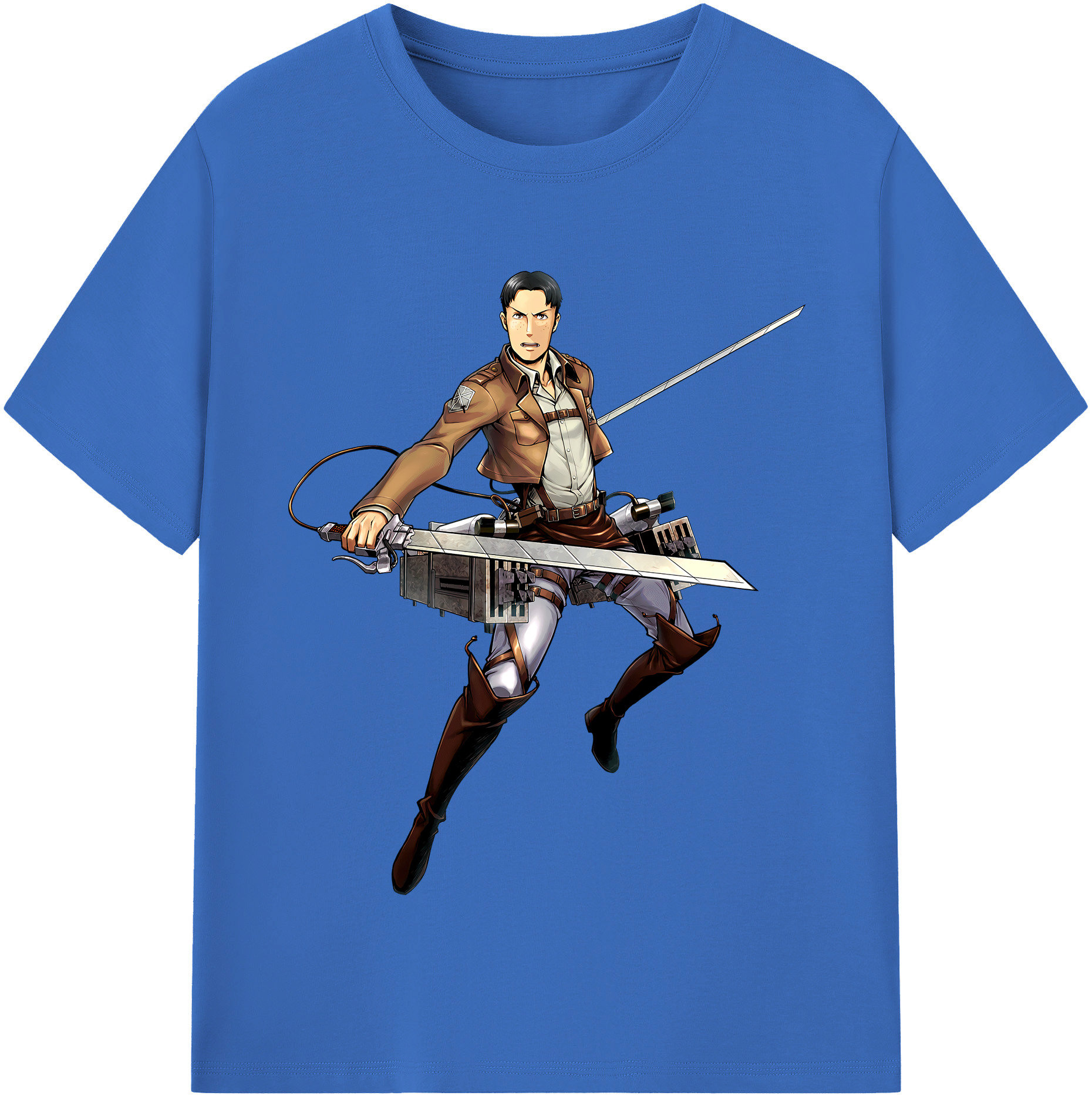 （画像用） 進撃の巨人 Attack on Titan 綿100％半袖Tシャツ（フロントプリント）