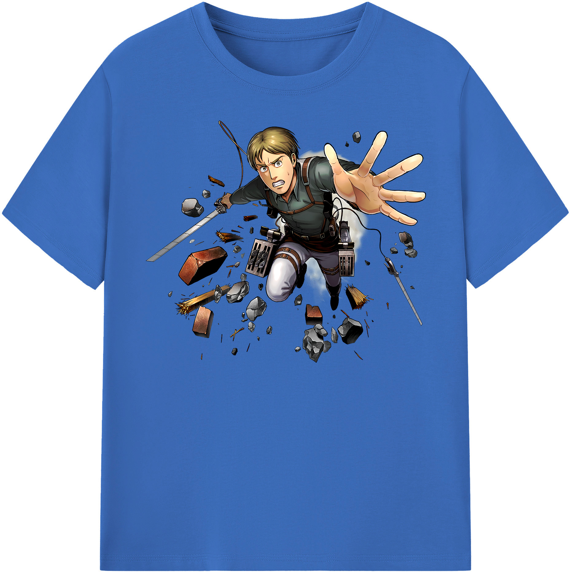 （画像用） 進撃の巨人 Attack on Titan 綿100％半袖Tシャツ（フロントプリント）