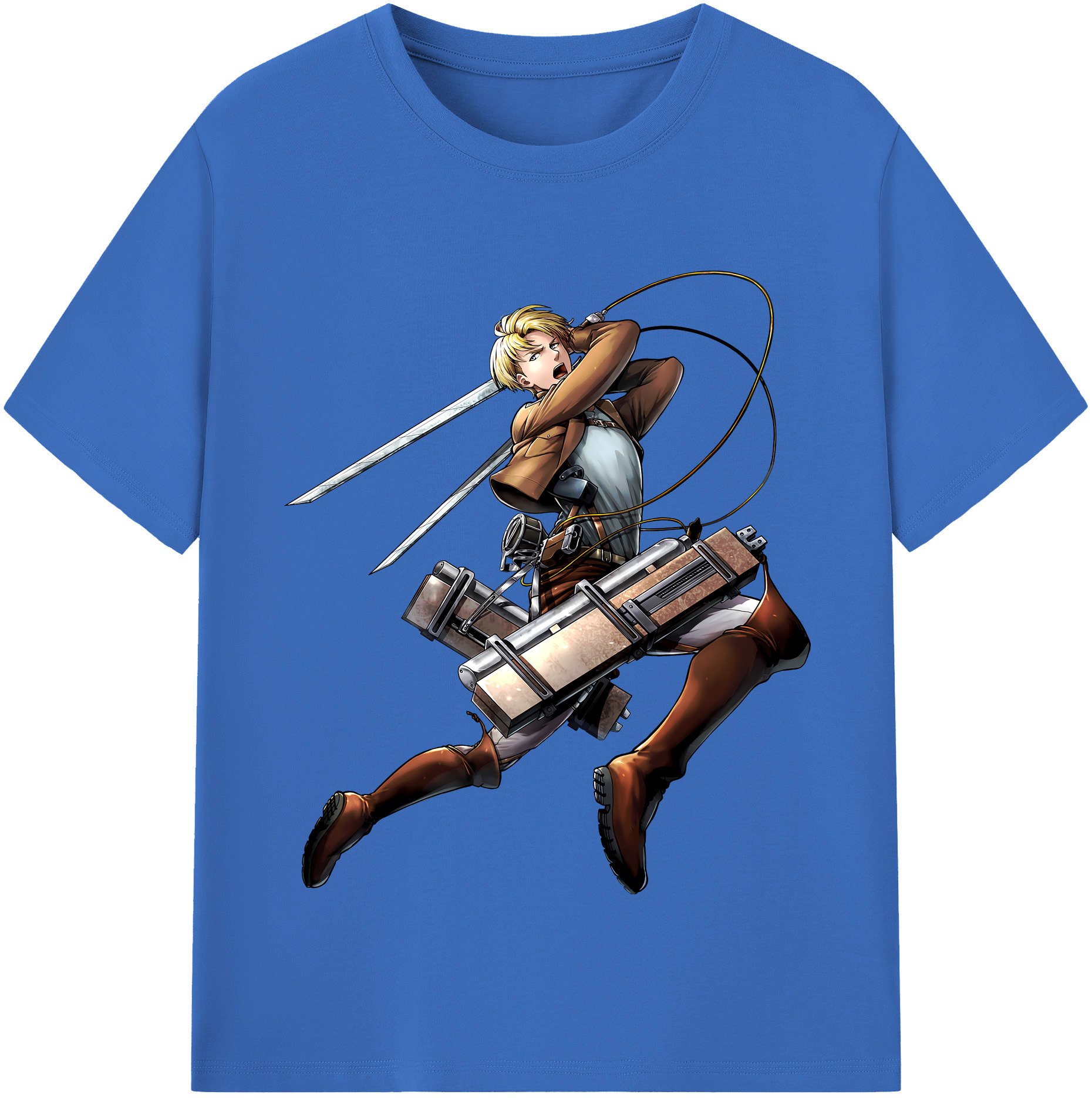 （画像用） 進撃の巨人 Attack on Titan 綿100％半袖Tシャツ（フロントプリント）