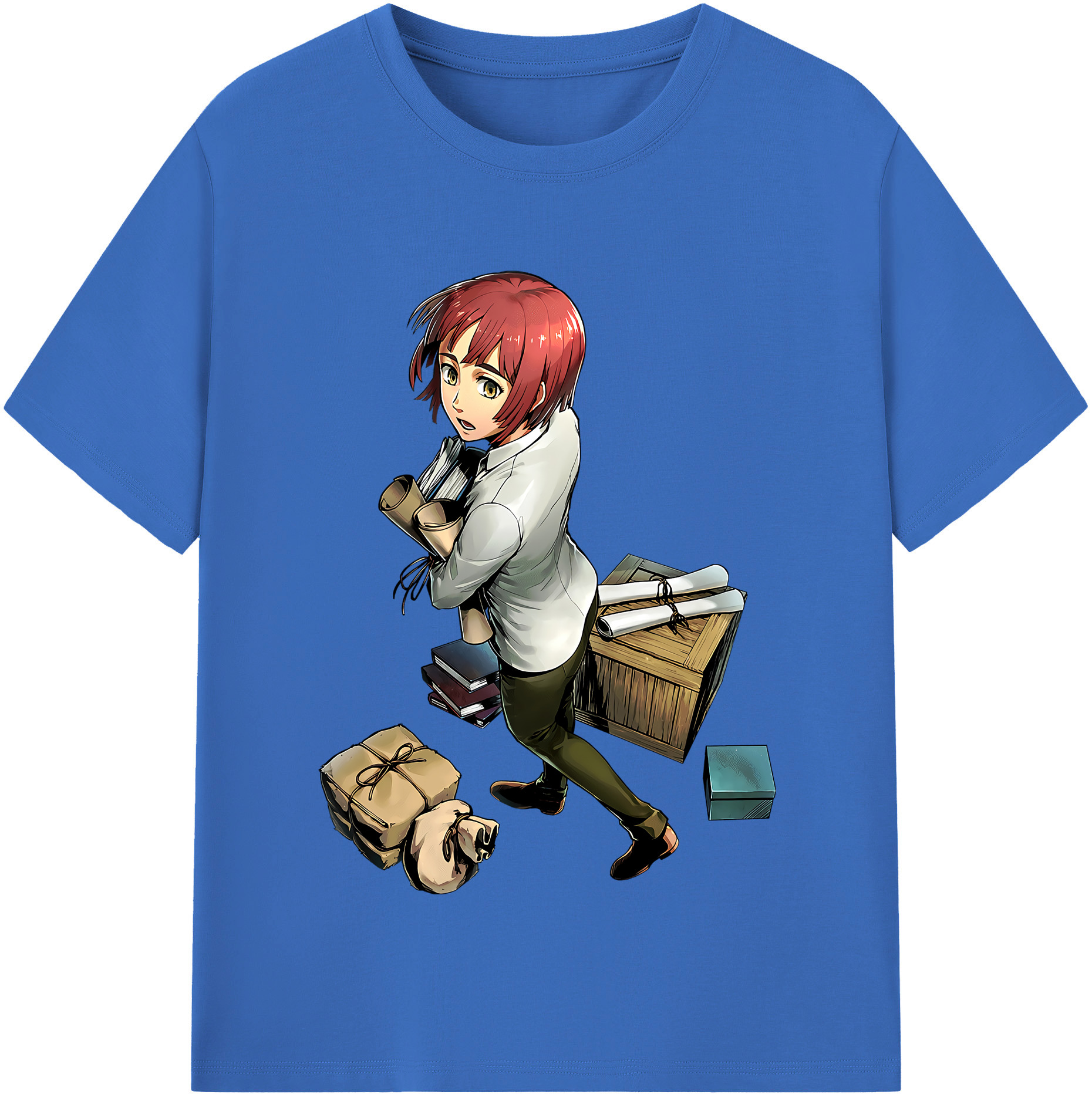（画像用） 進撃の巨人 Attack on Titan 綿100％半袖Tシャツ（フロントプリント）