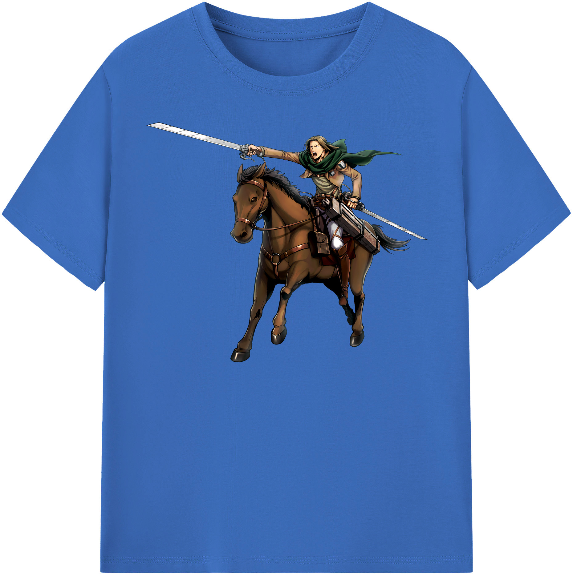 （画像用） 進撃の巨人 Attack on Titan 綿100％半袖Tシャツ（フロントプリント）