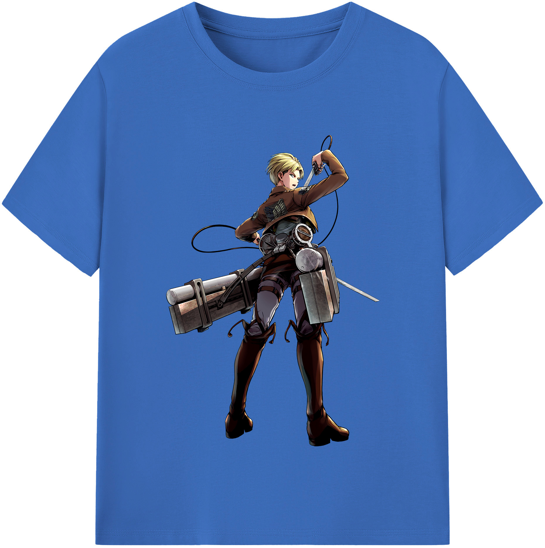 （画像用） 進撃の巨人 Attack on Titan 綿100％半袖Tシャツ（フロントプリント）